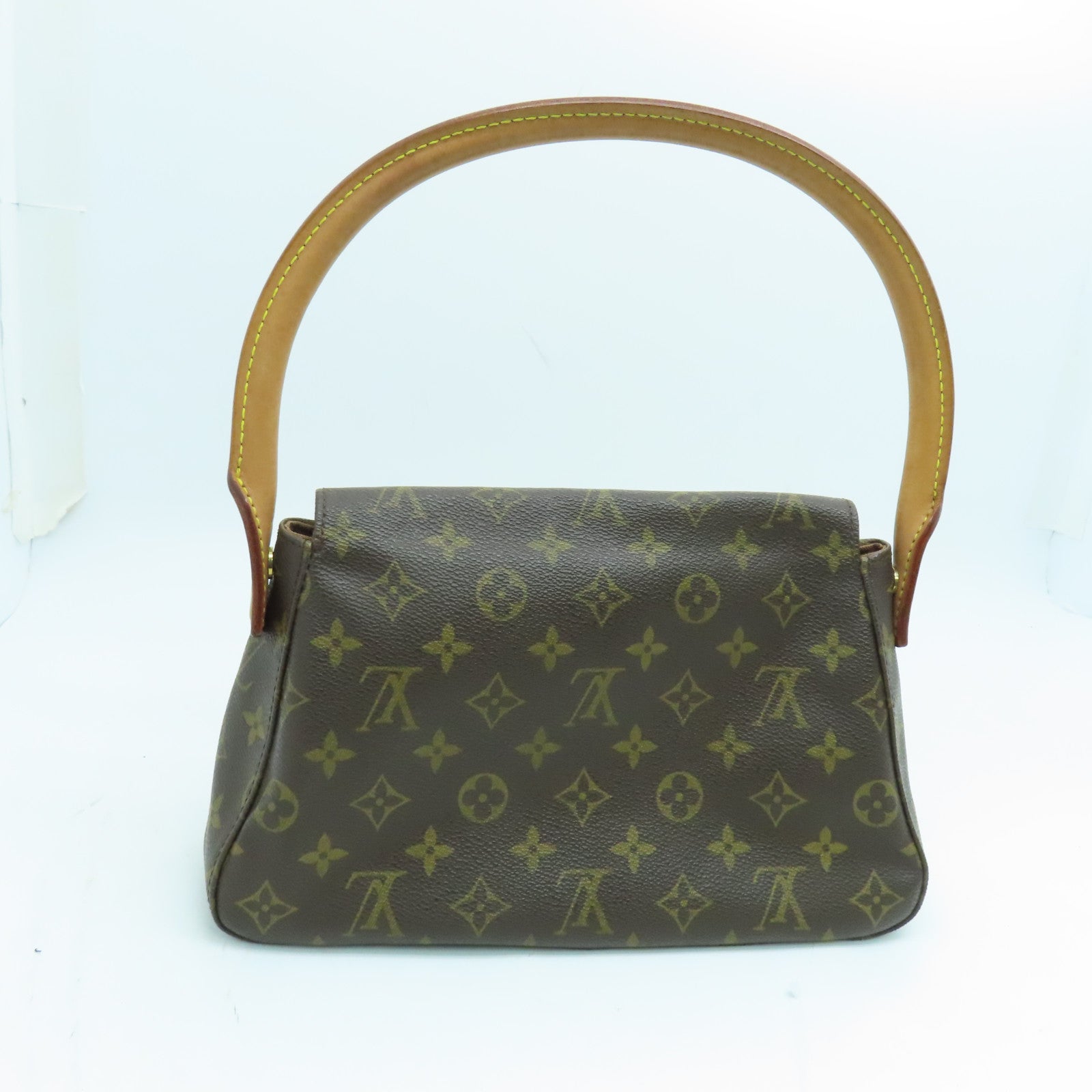 LOUIS VUITTON Monogram Mini Looping手挽袋/肩背背袋啡色