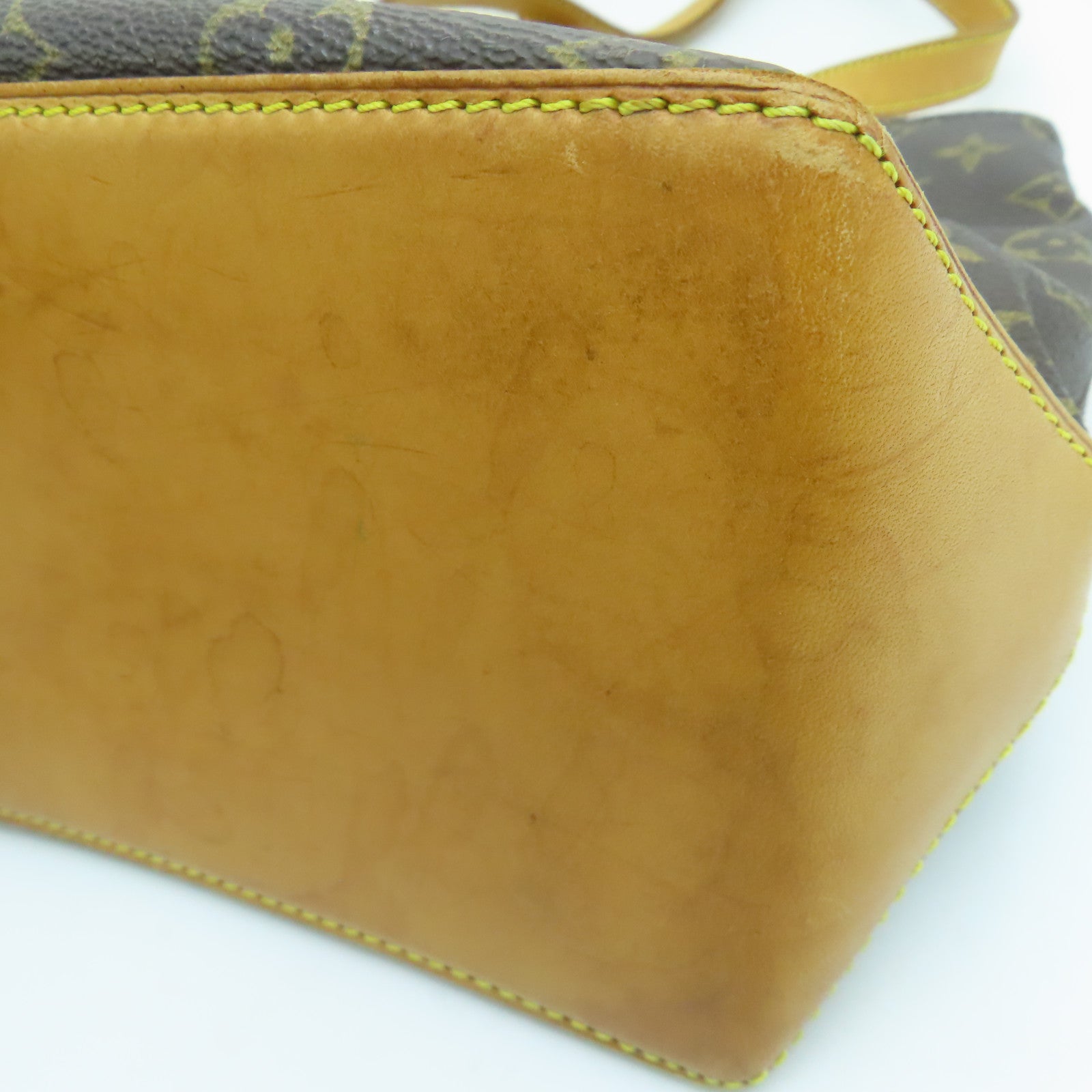 LOUIS VUITTON Monogram Cabas Piano金扣肩背袋啡色