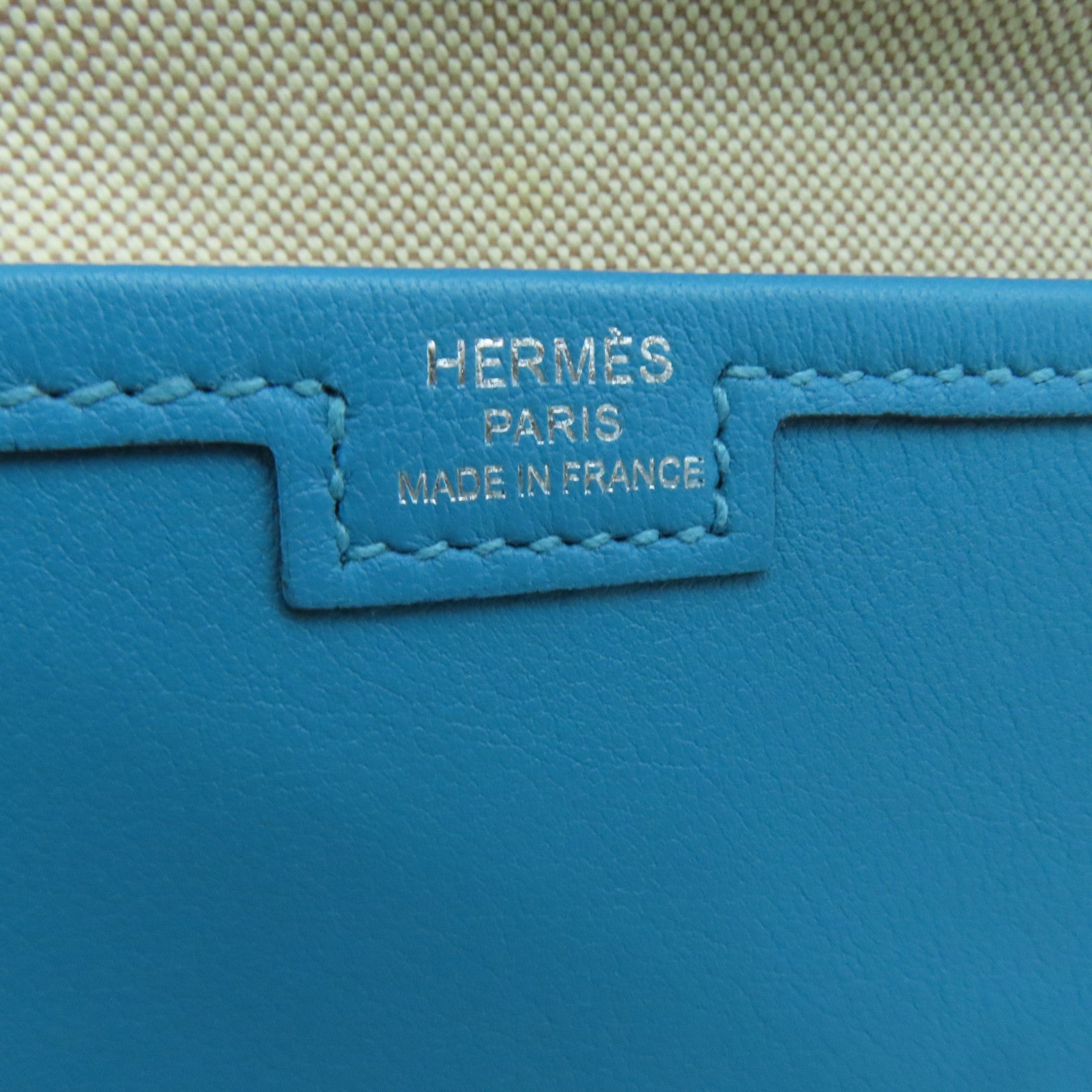 HERMES Swift Leather Jige Clutch Turkish Bright Blue – Brand