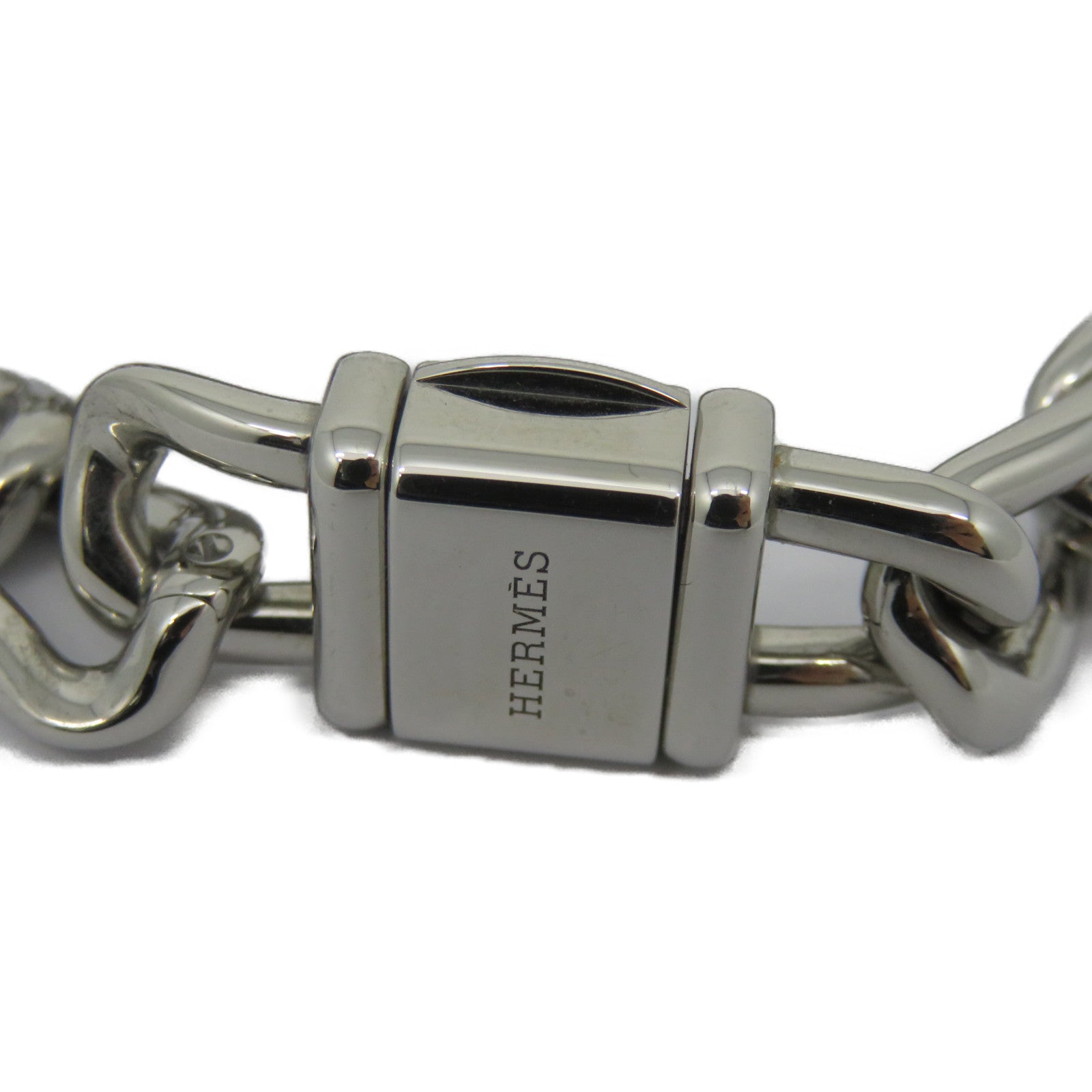 HERMES UHR Natucket Diamond Quartz Watch钻石/不锈钢手表石英机芯银色