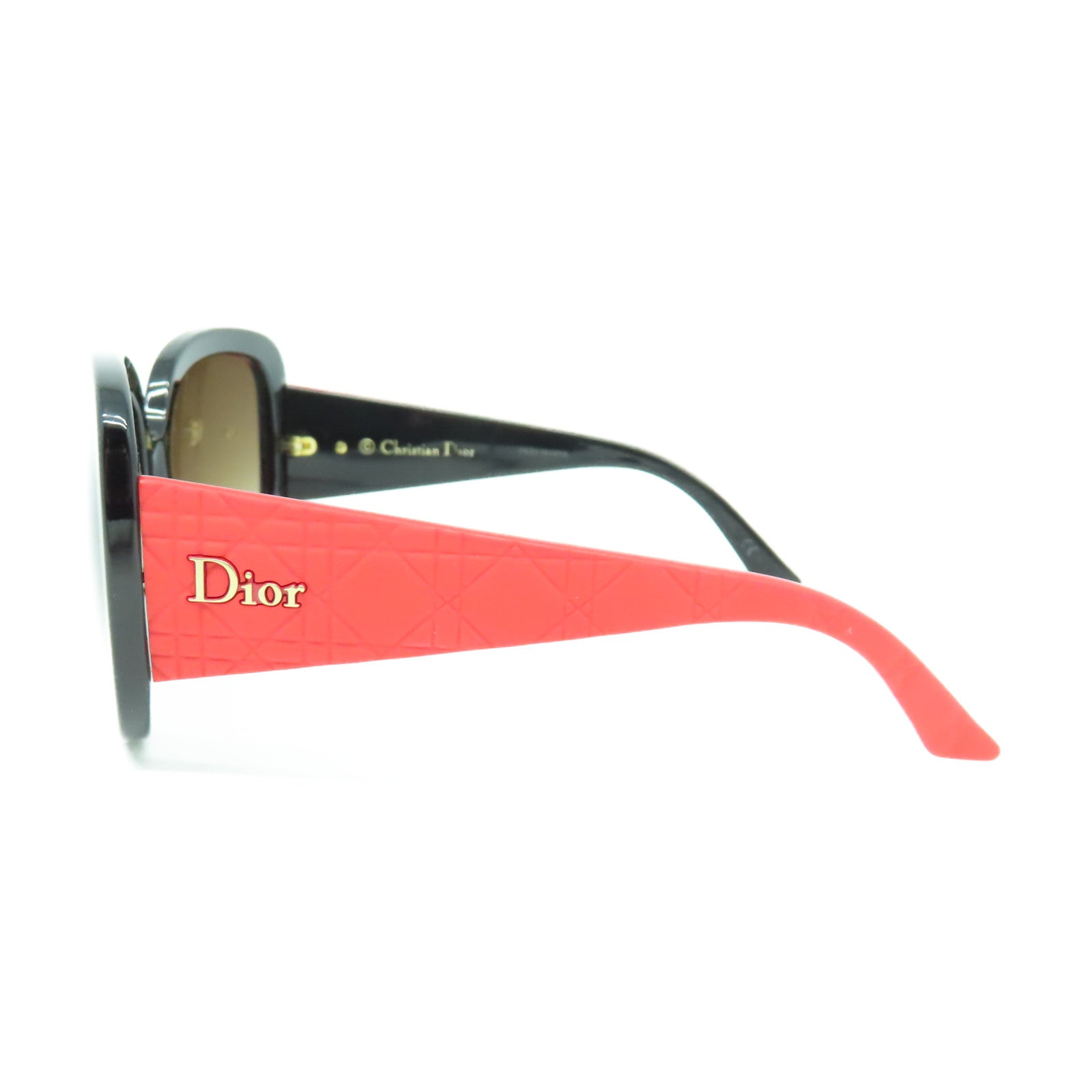 Dior PVC Sunglass太陽眼鏡黑色/紅色
