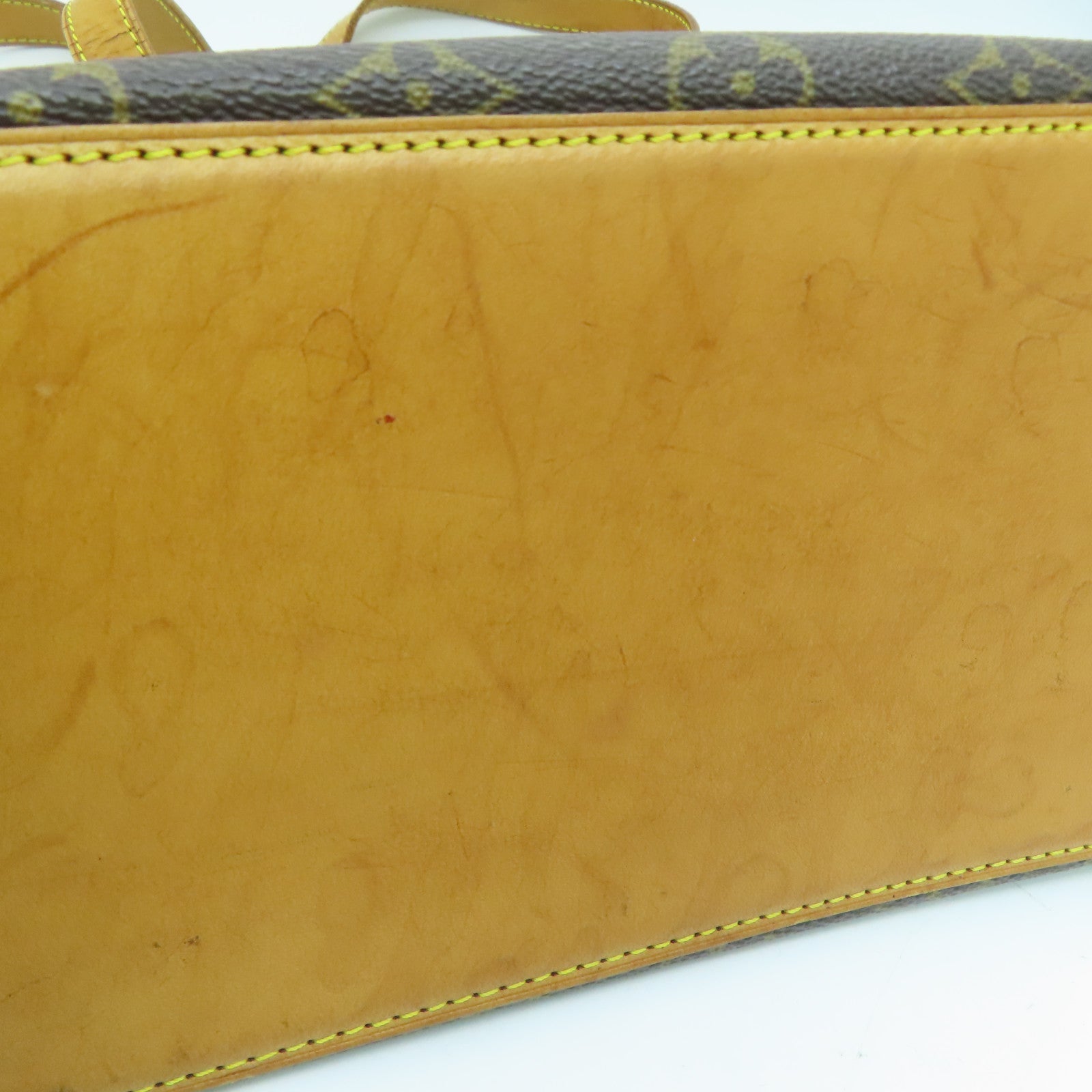 LOUIS VUITTON Monogram Cabas Piano金扣肩背袋啡色
