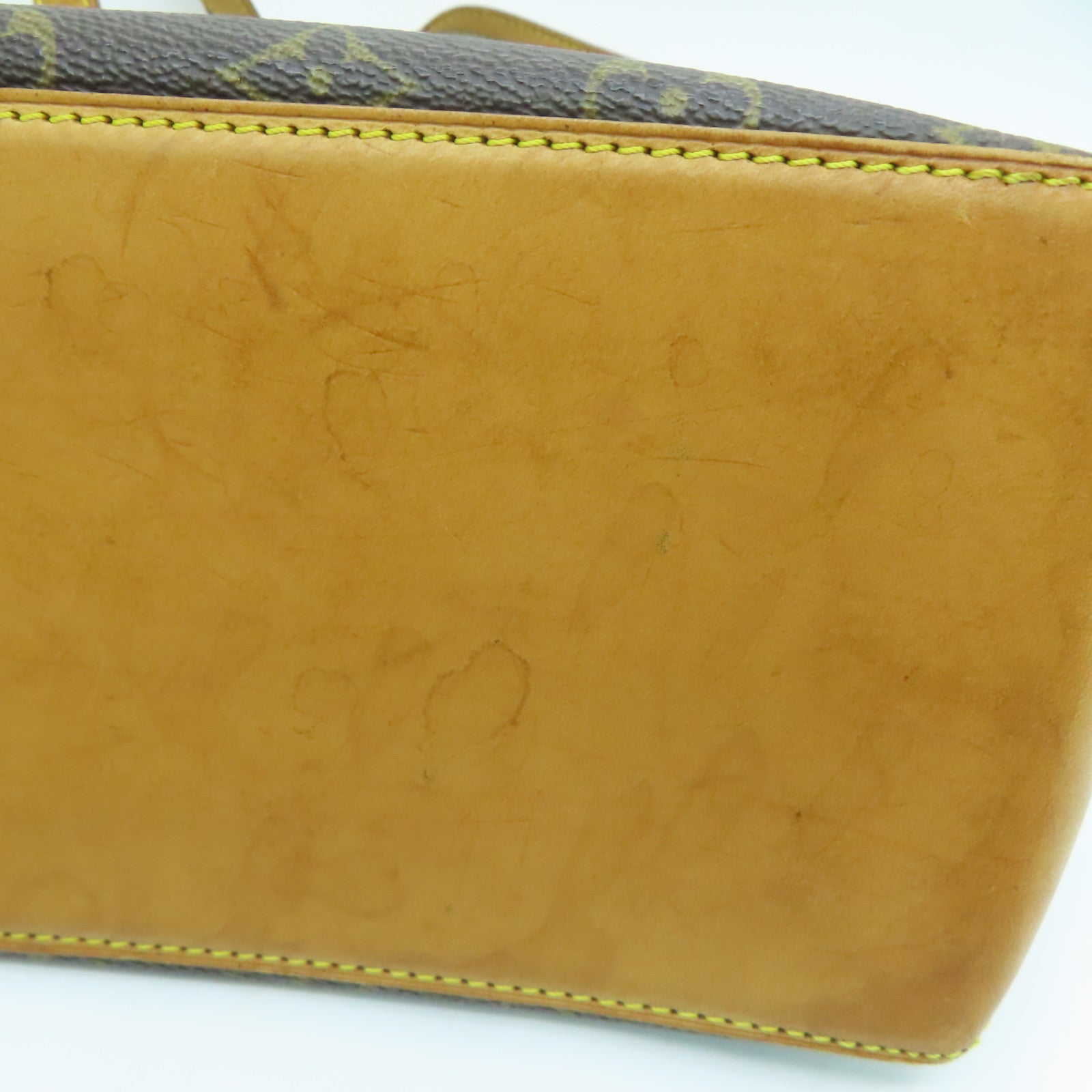 LOUIS VUITTON Monogram Cabas Piano金扣肩背袋啡色