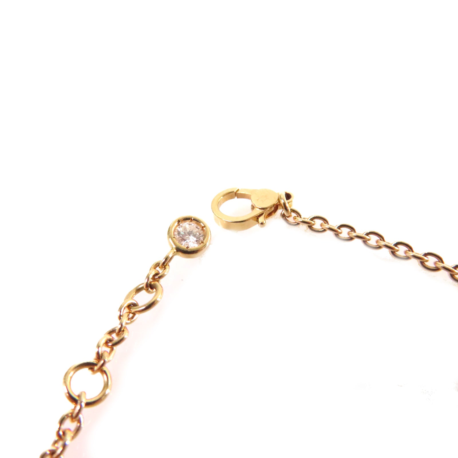 HERMES 18K玫瑰金/0.55ct鑽石Finesse Diamond Bracelet手鏈