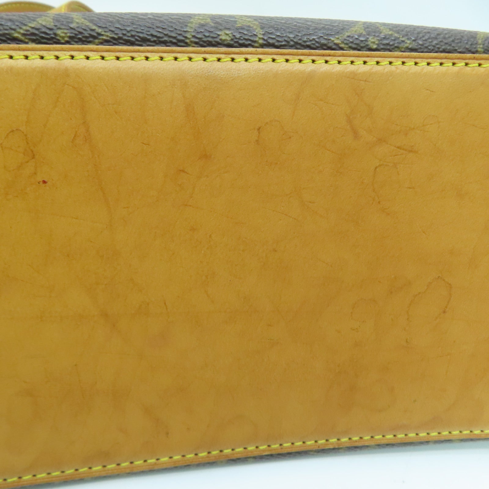 LOUIS VUITTON Monogram Cabas Piano金扣肩背袋啡色