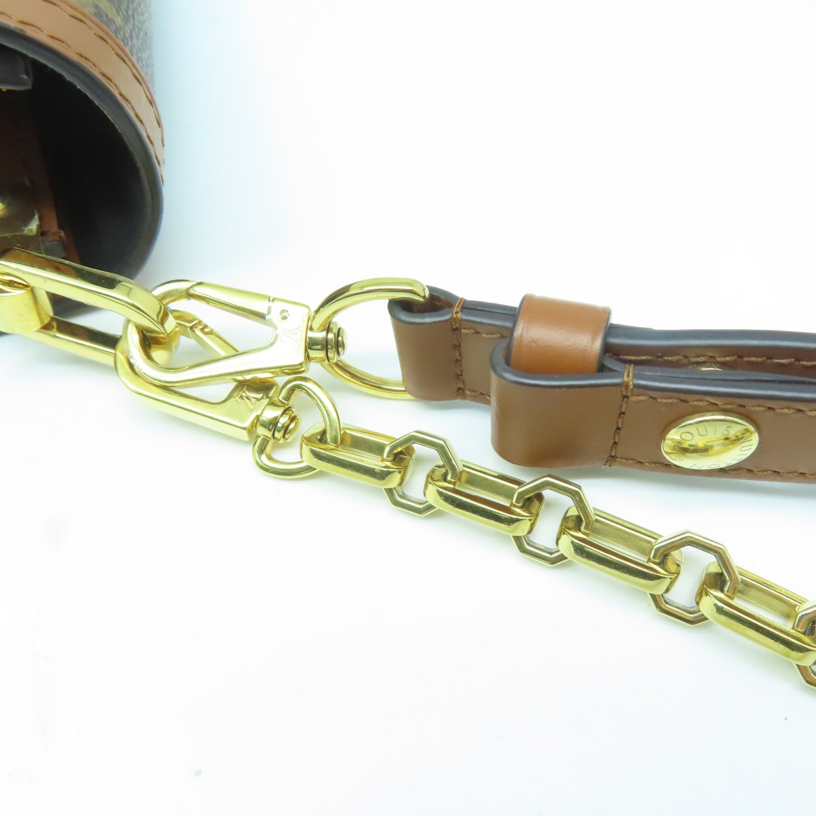 LOUIS VUITTON Monogram Dauphine MM金扣手挽肩背兩用袋啡色