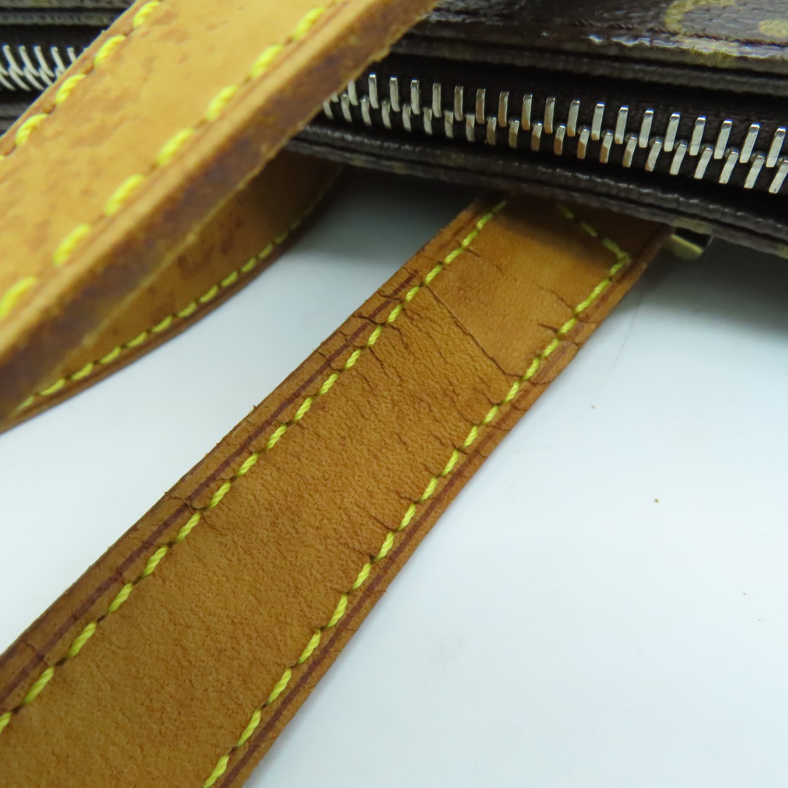 LOUIS VUITTON Monogram Cabas Piano金扣肩背袋啡色