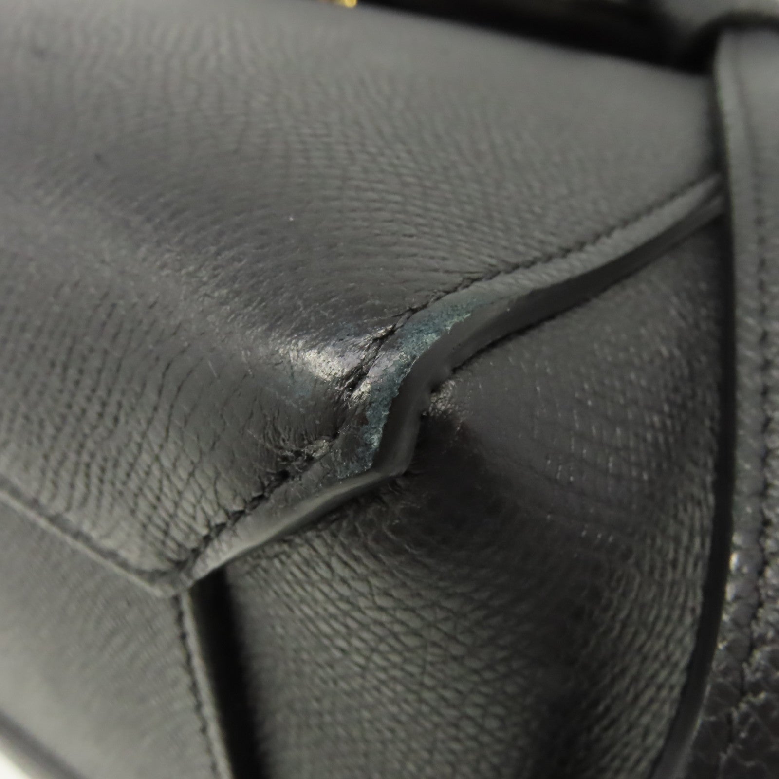 CELINE 牛皮皮革Belt Bag金扣手挽肩背兩用袋黑色