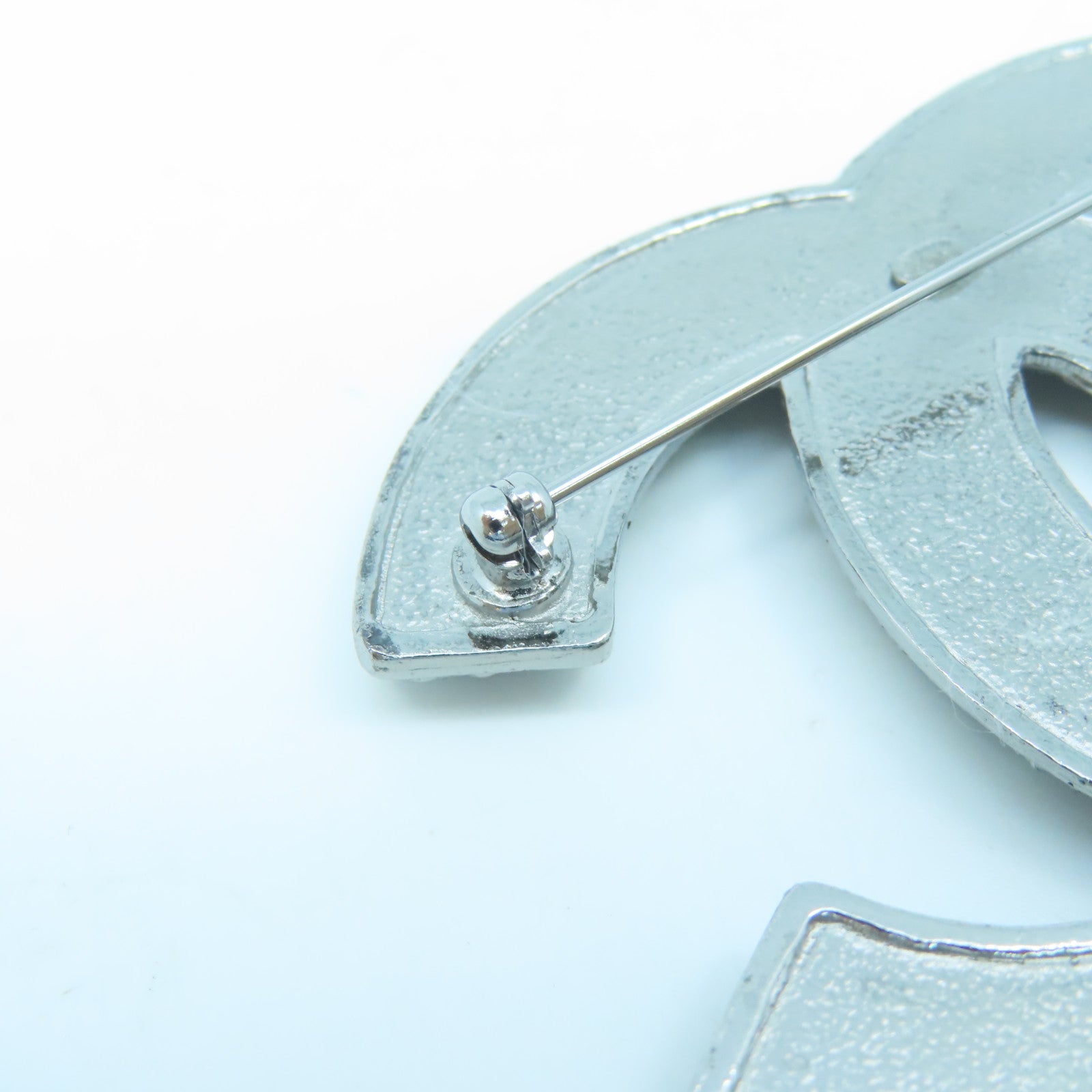 CHANEL Metal Brooch Silver Buckle Brooch Silver