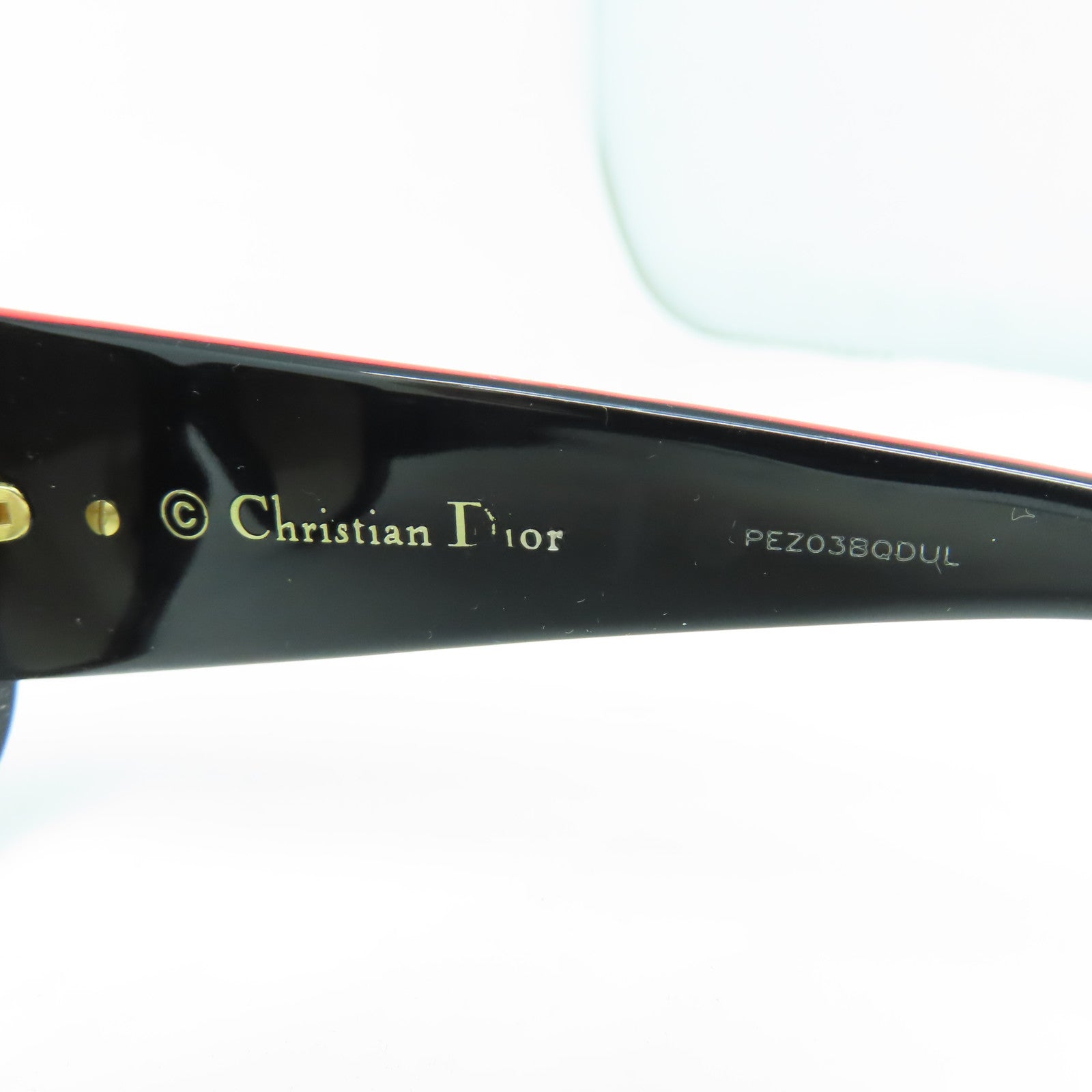 Dior PVC Sunglass太陽眼鏡黑色/紅色