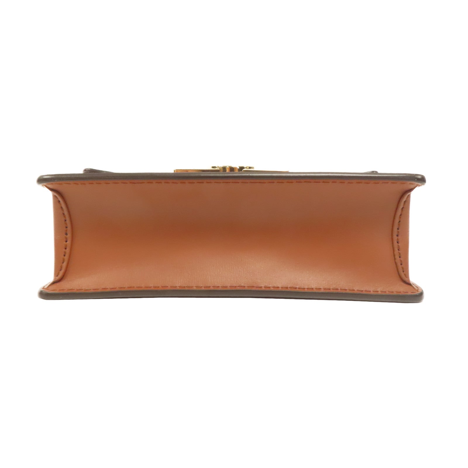 LOUIS VUITTON Monogram Reverse Dauphine Wallet On Chain金扣肩背袋啡色