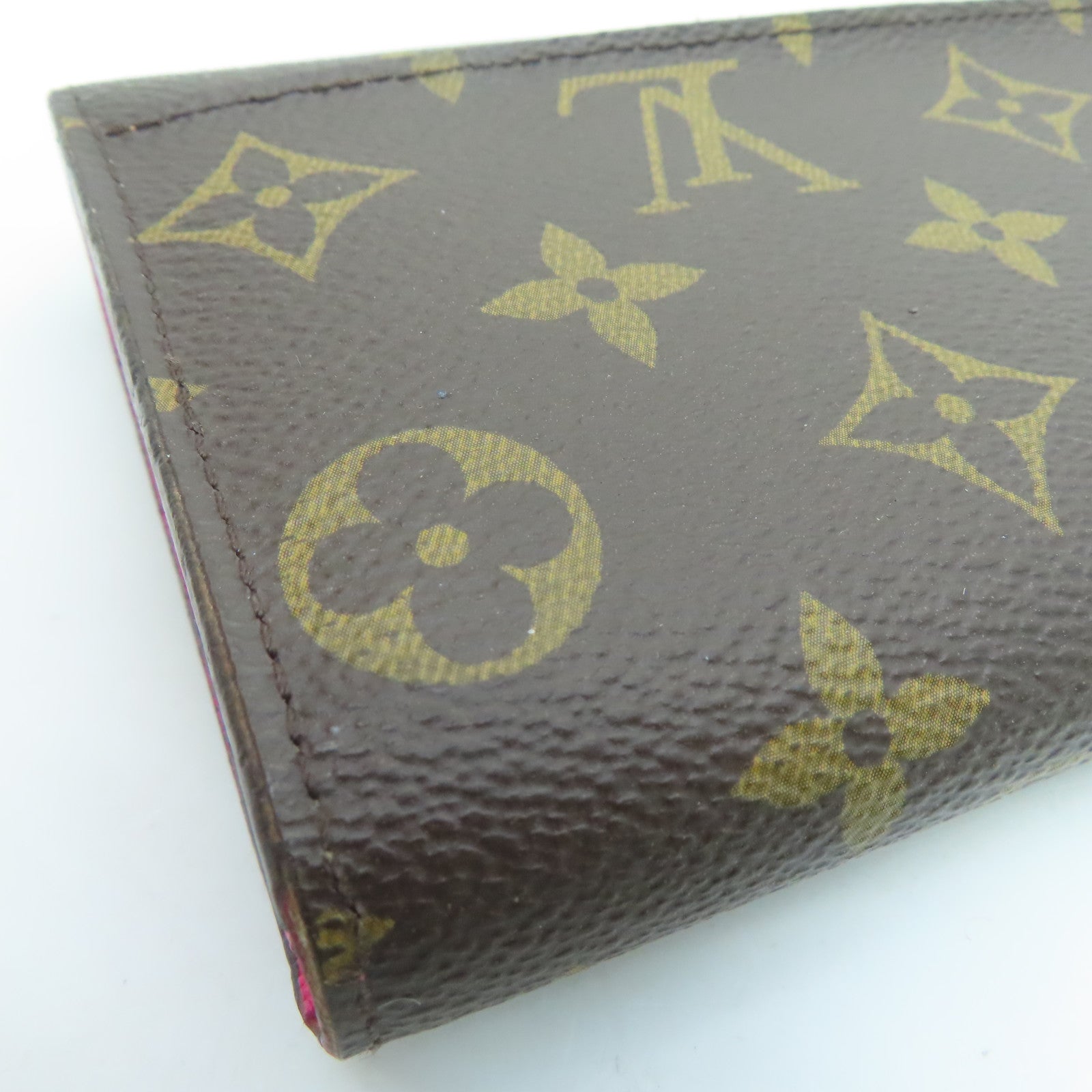 LOUIS VUITTON Monogram Sarah Evasion Gold Buckle Long Wallet Brown