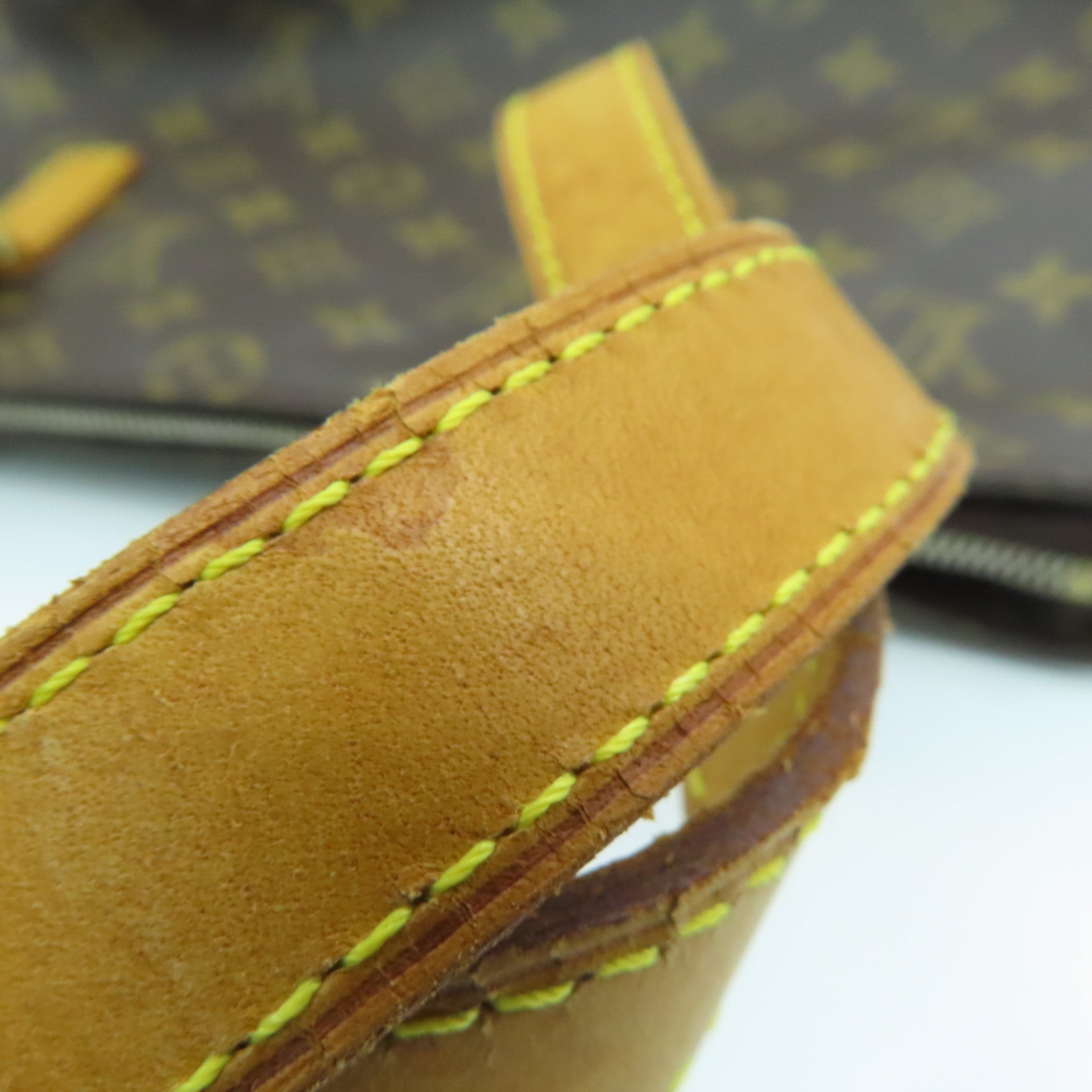 LOUIS VUITTON Monogram Cabas Piano金扣肩背袋啡色
