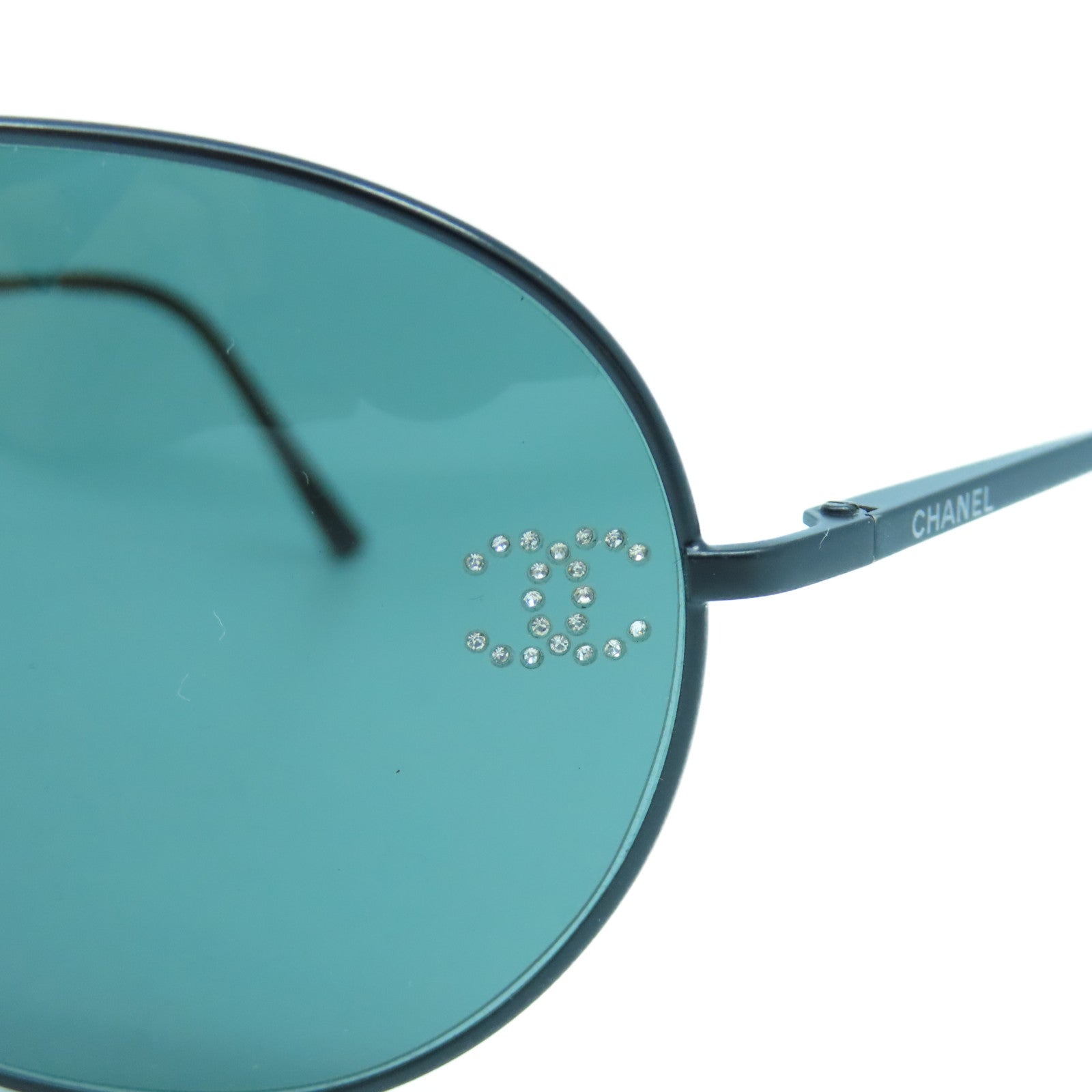 CHANEL 【激減優惠】PVC Sunglasses銀扣太陽眼鏡黑色/藍色