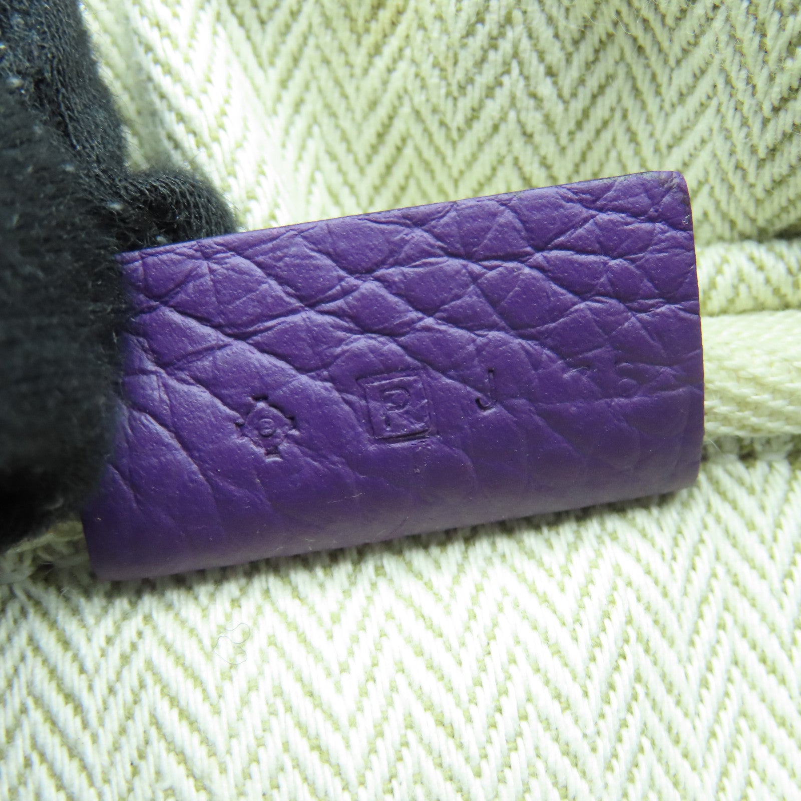 HERMES Clemence皮革Victolia银扣肩背袋Ultraviolet紫色
