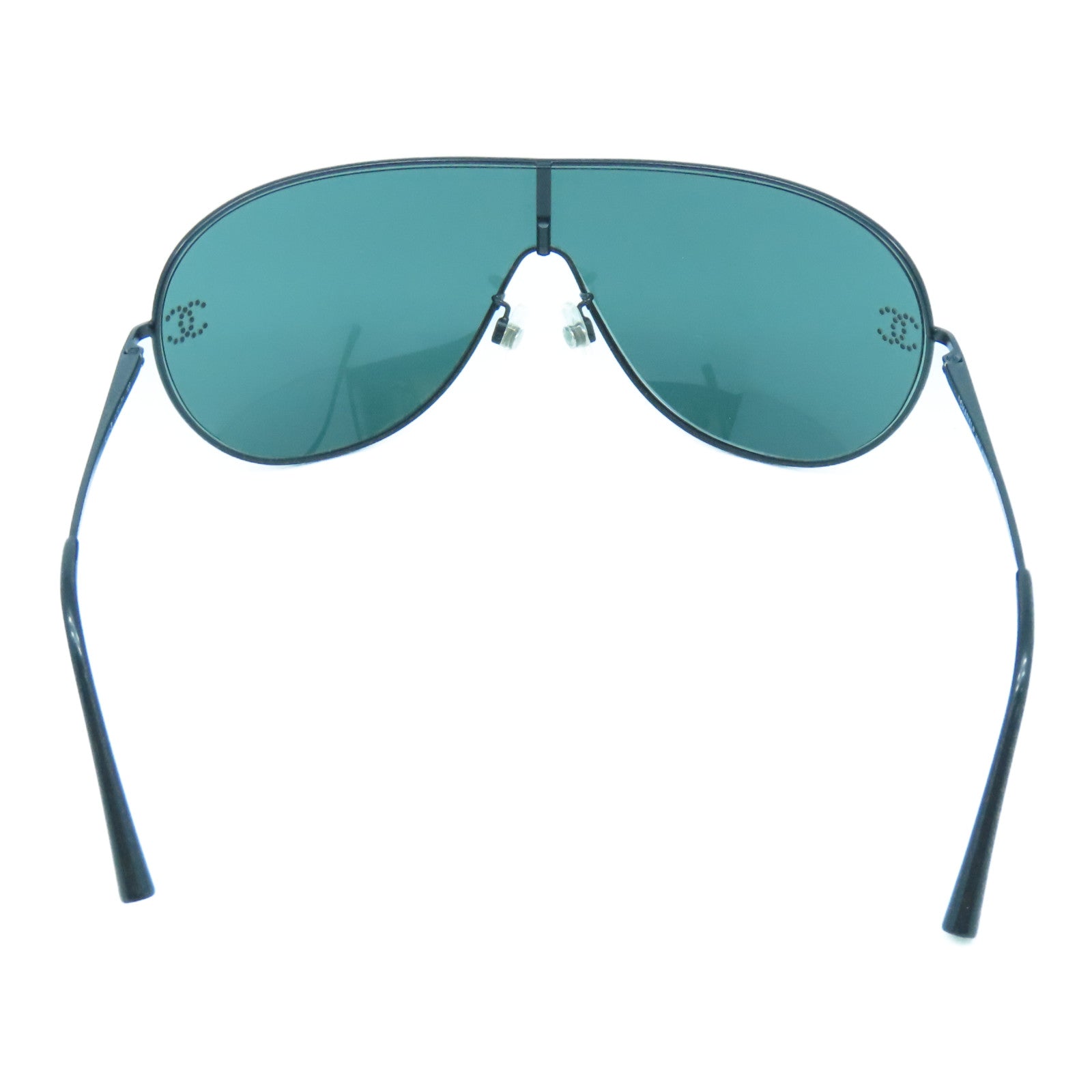 CHANEL 【激減優惠】PVC Sunglasses銀扣太陽眼鏡黑色/藍色