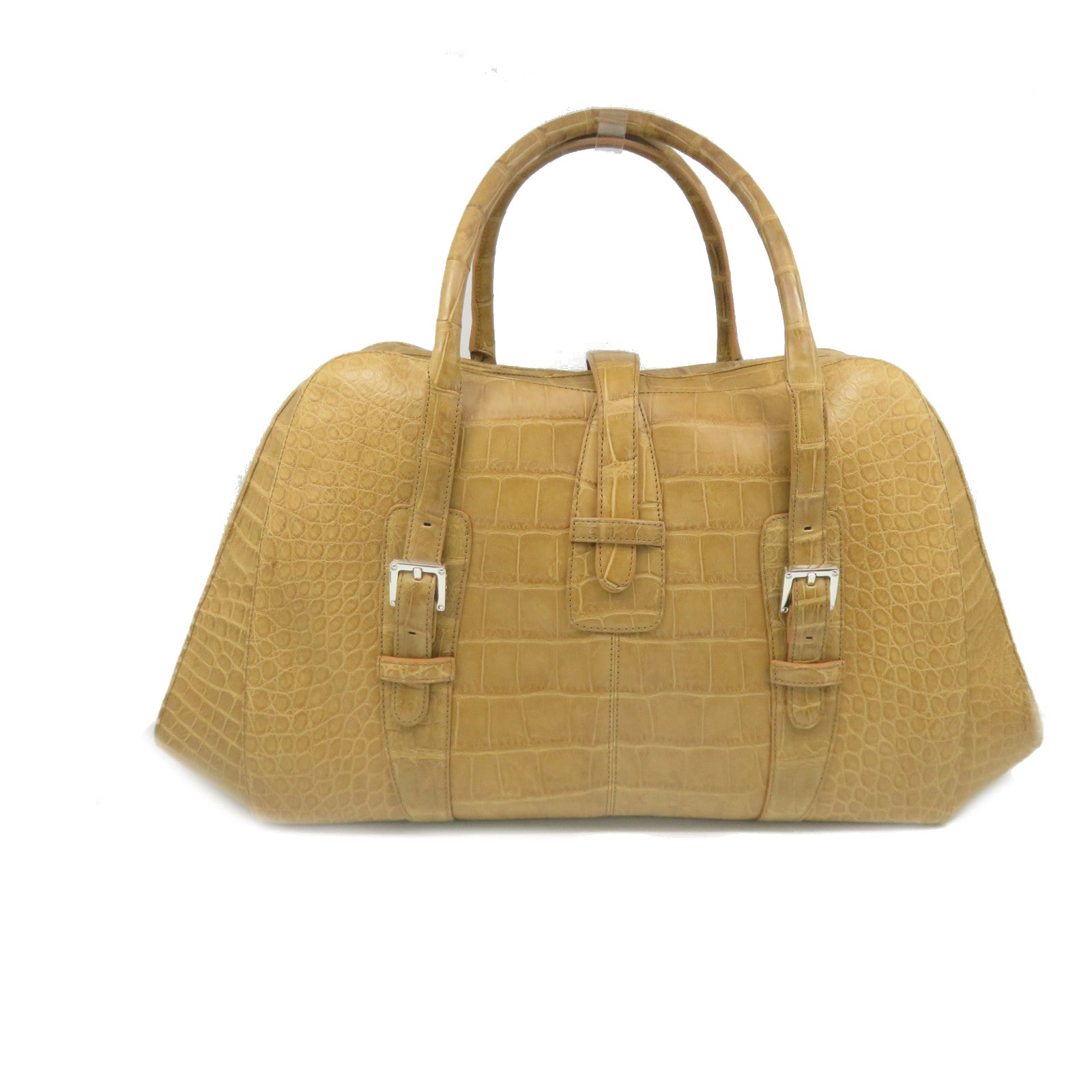 LOEWE 【激减优惠】鳄鱼皮革Hand Bag啡色