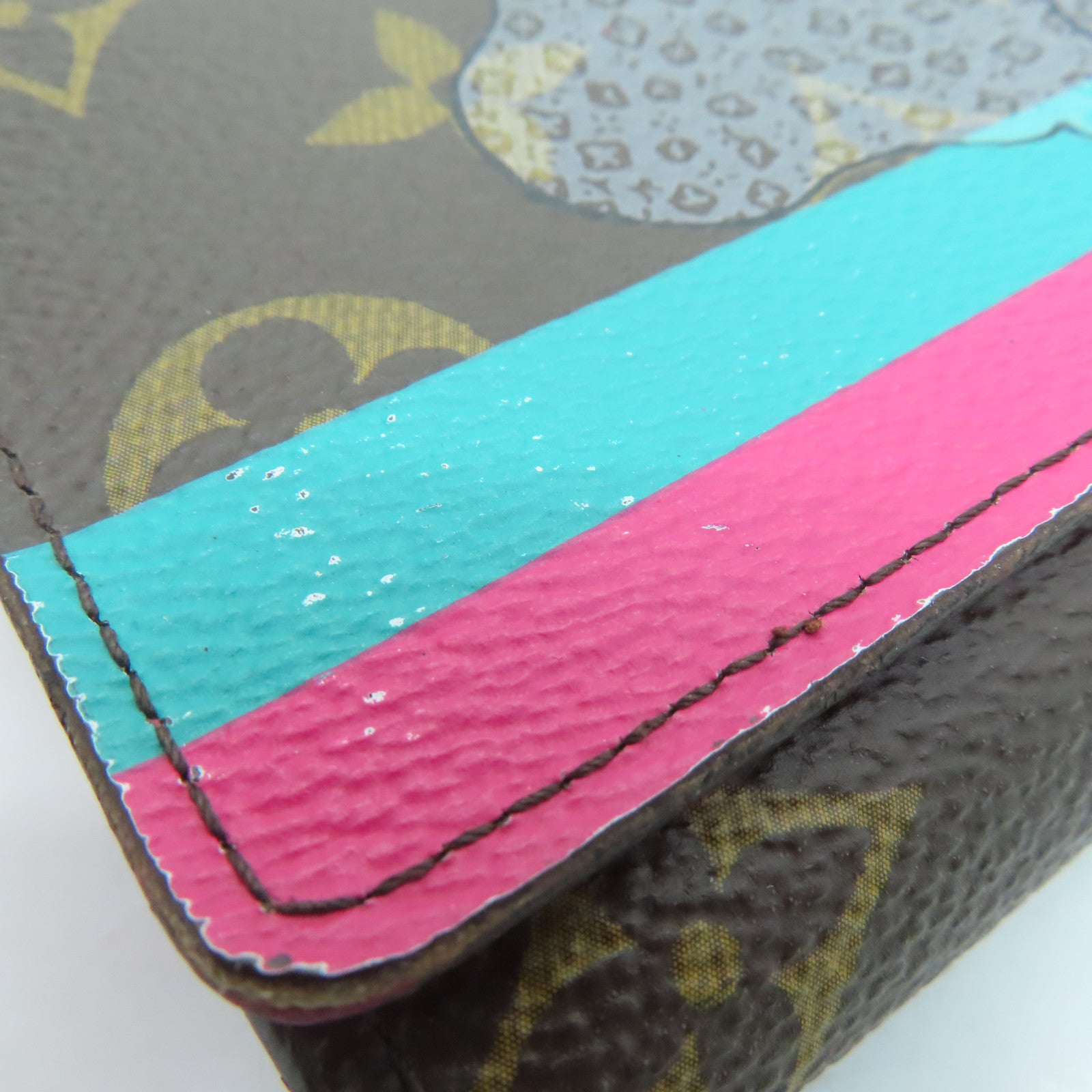 LOUIS VUITTON Monogram Sarah Evasion Gold Buckle Long Wallet Brown
