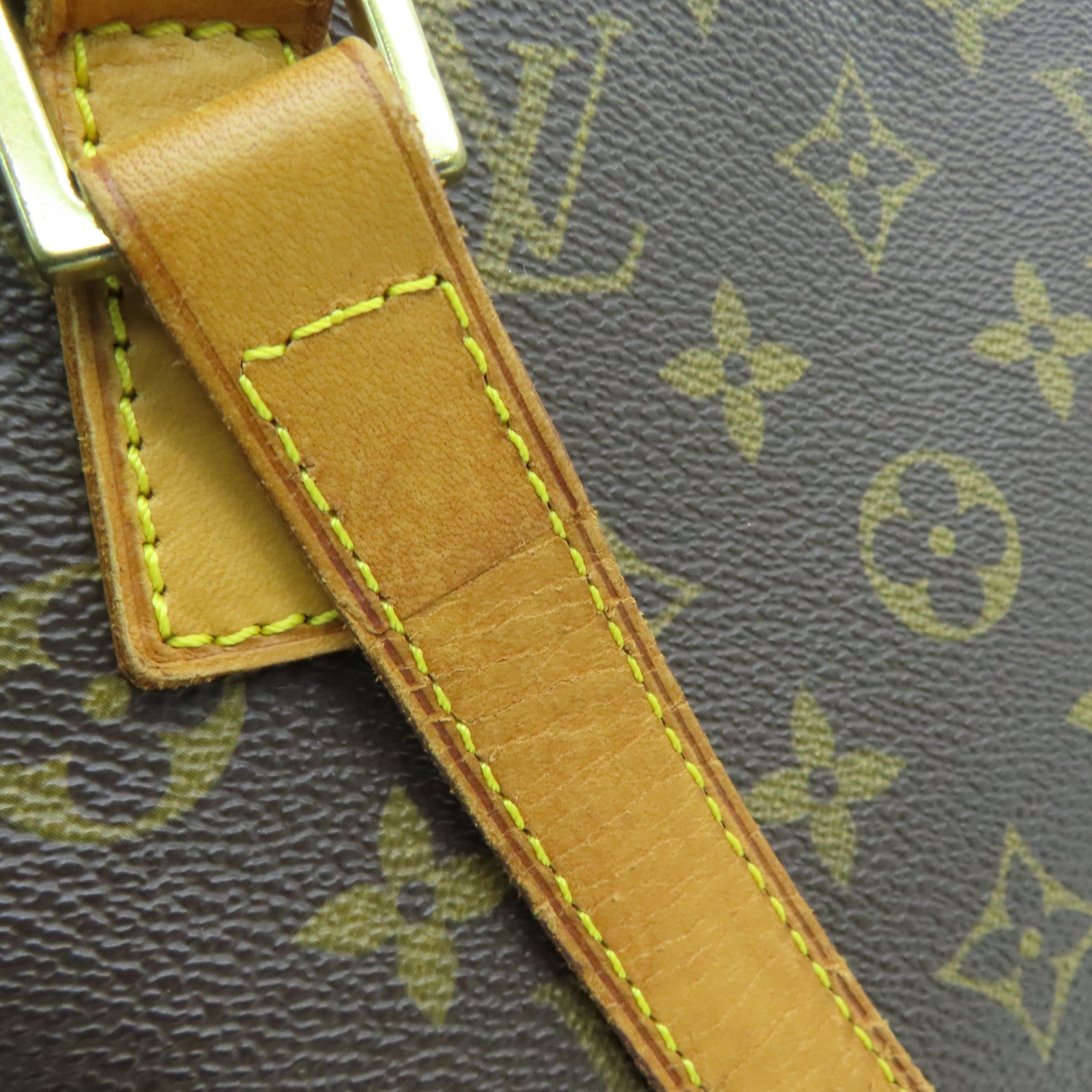 LOUIS VUITTON Monogram Cabas Piano金扣肩背袋啡色
