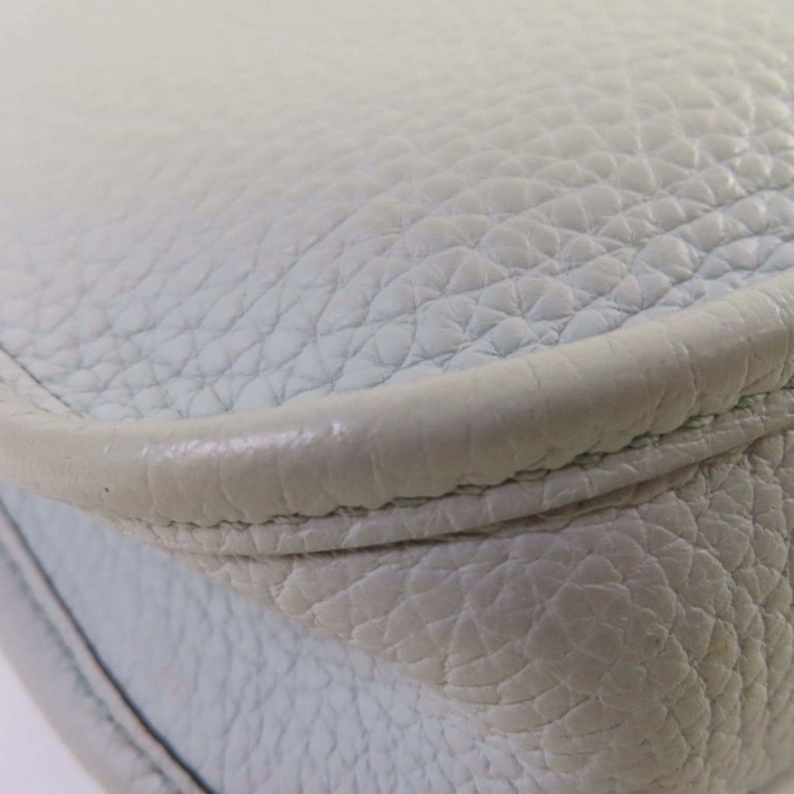 HERMES Clemence皮革Evelyne TPM Shoulder Bag銀扣肩背袋Bleu Pale淺藍色