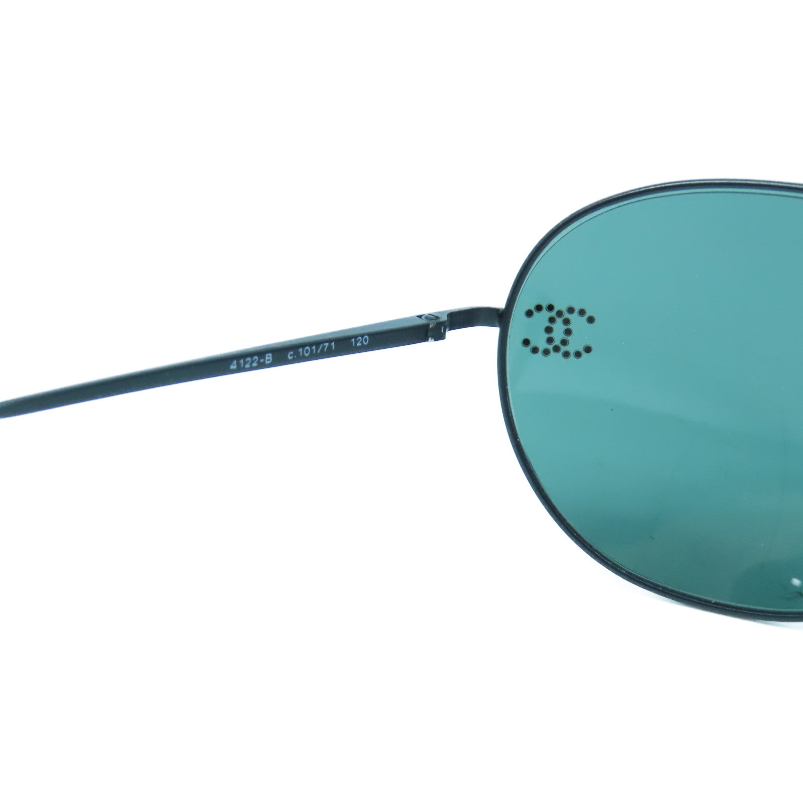 CHANEL 【激減優惠】PVC Sunglasses銀扣太陽眼鏡黑色/藍色