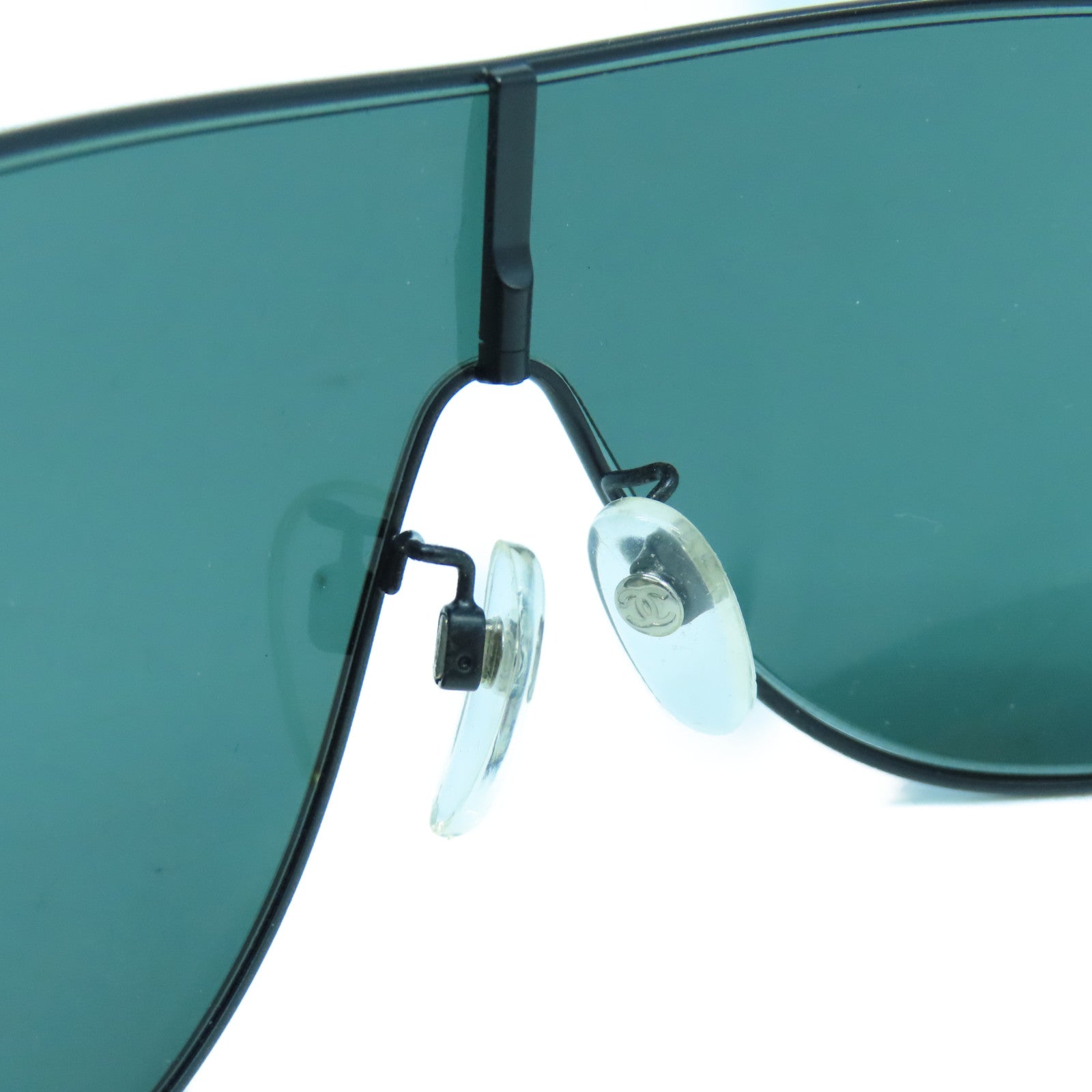 CHANEL 【激減優惠】PVC Sunglasses銀扣太陽眼鏡黑色/藍色