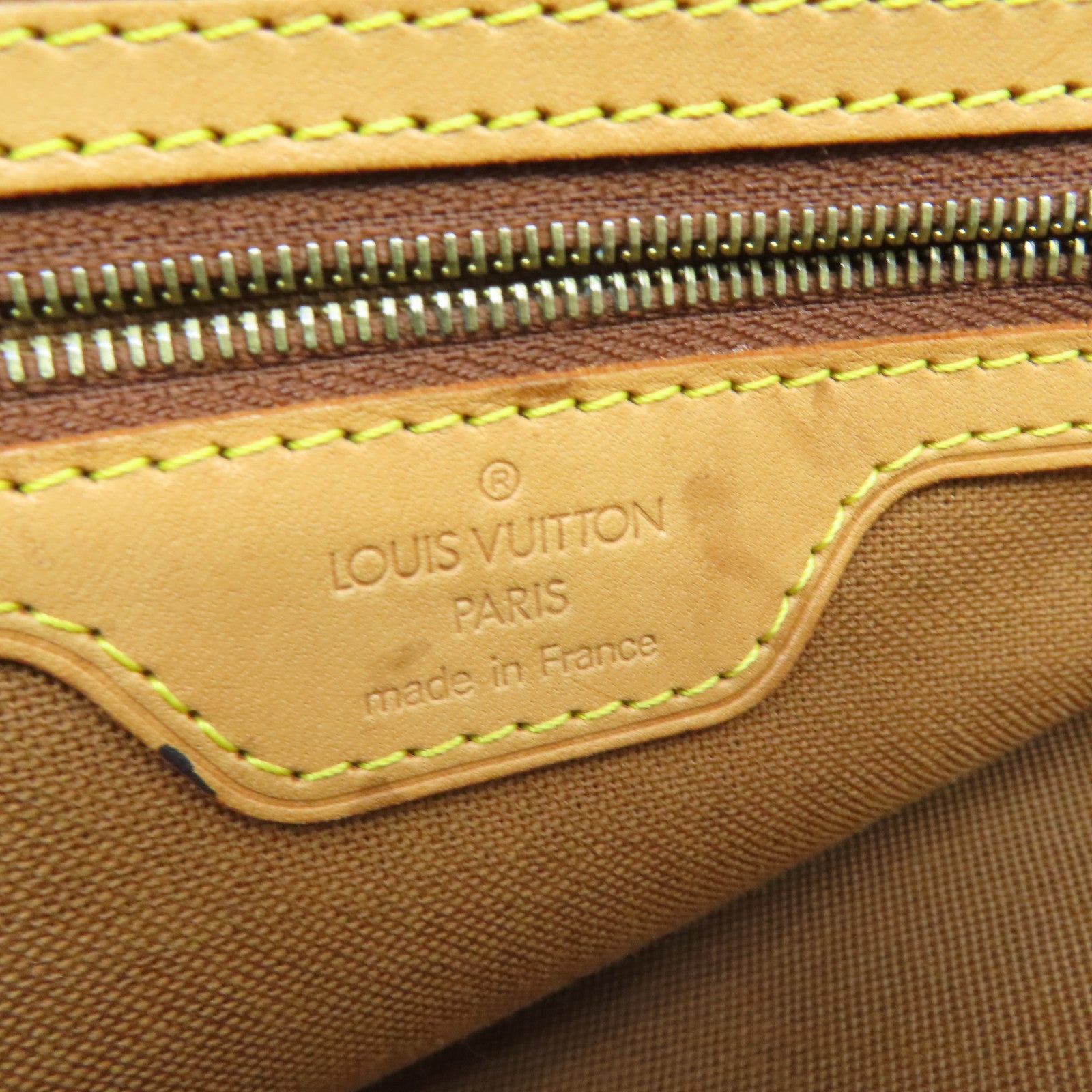 LOUIS VUITTON Monogram Cabas Piano金扣肩背袋啡色
