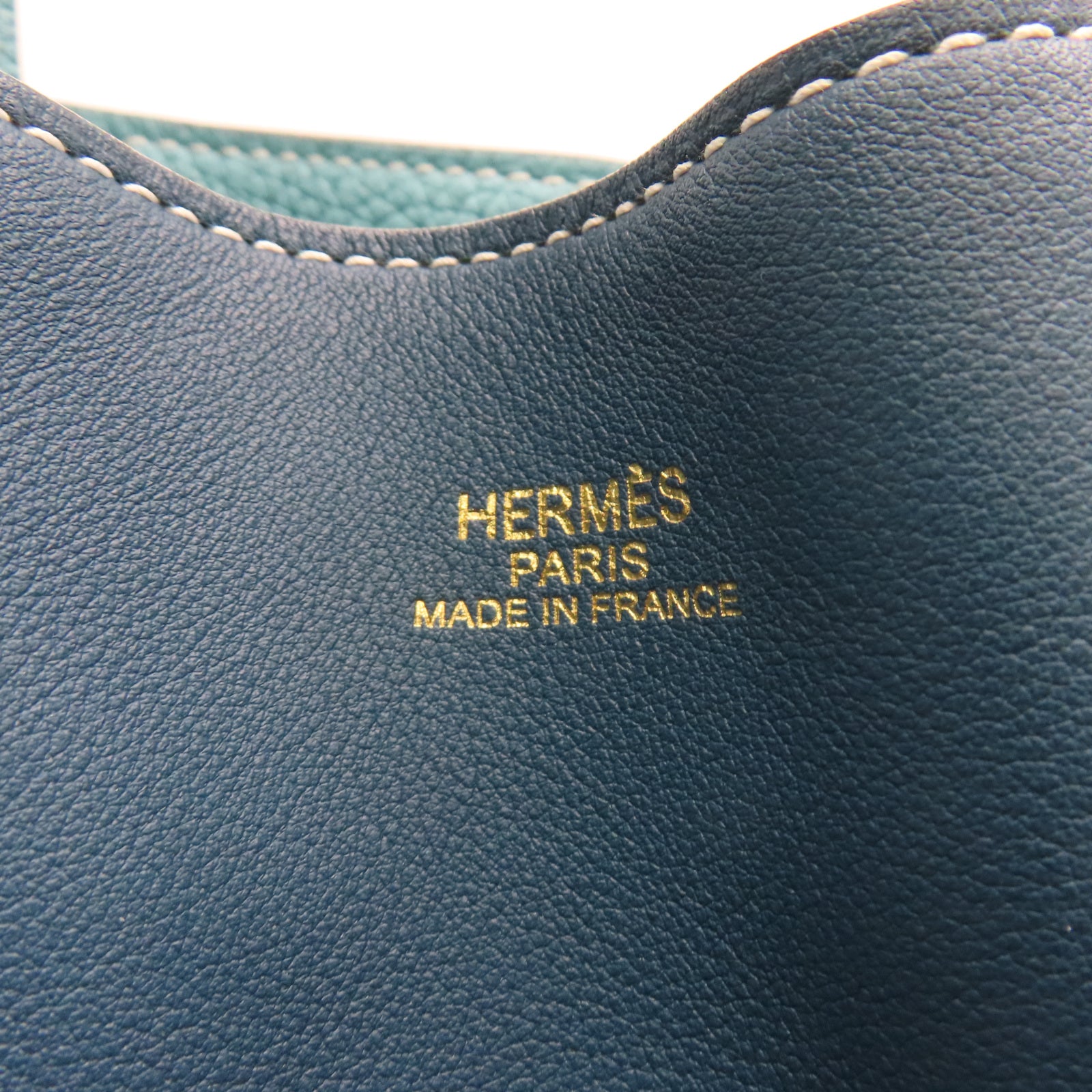 HERMES 【激減優惠】Swift/Clemence皮革Double Sens 45肩背袋深海/馬龍藍色