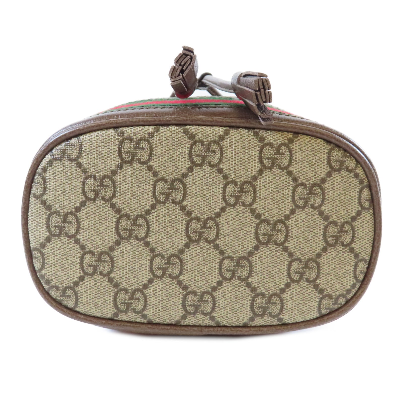 GUCCI 塗層帆布Ophidia GG Mini Bucket金扣肩背袋啡色