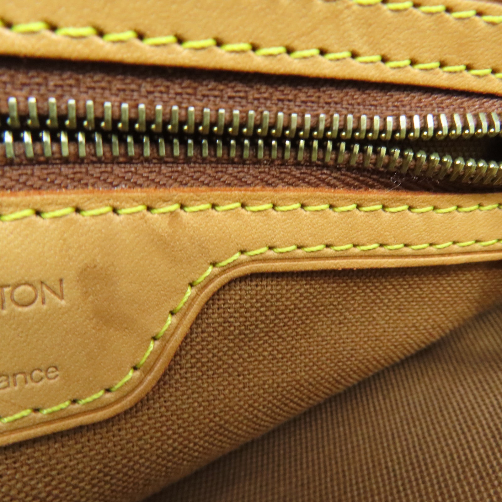 LOUIS VUITTON Monogram Cabas Piano金扣肩背袋啡色