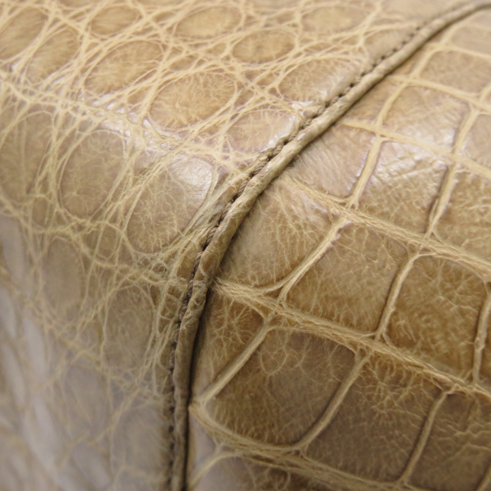 LOEWE 【激减优惠】鳄鱼皮革Hand Bag啡色