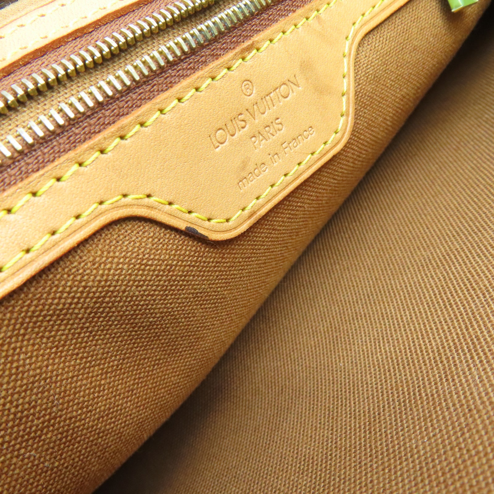 LOUIS VUITTON Monogram Cabas Piano金扣肩背袋啡色