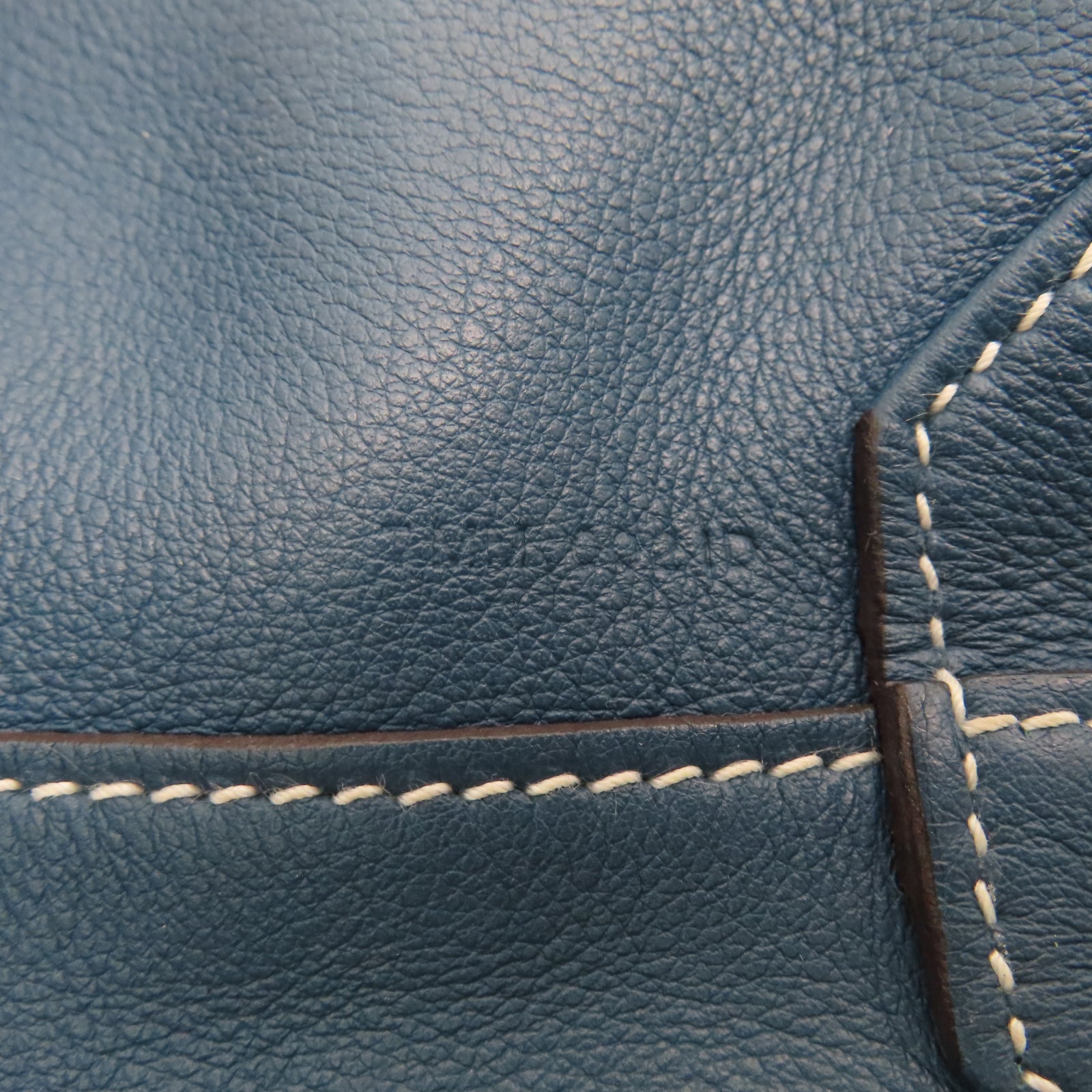 HERMES 【激減優惠】Swift/Clemence皮革Double Sens 45肩背袋深海/馬龍藍色