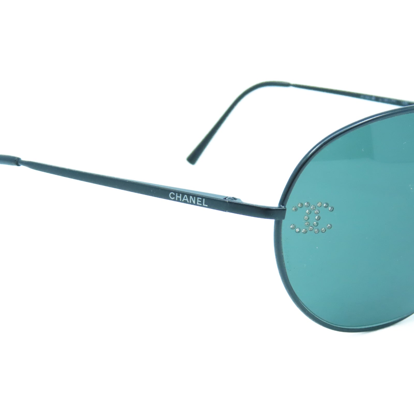 CHANEL 【激減優惠】PVC Sunglasses銀扣太陽眼鏡黑色/藍色