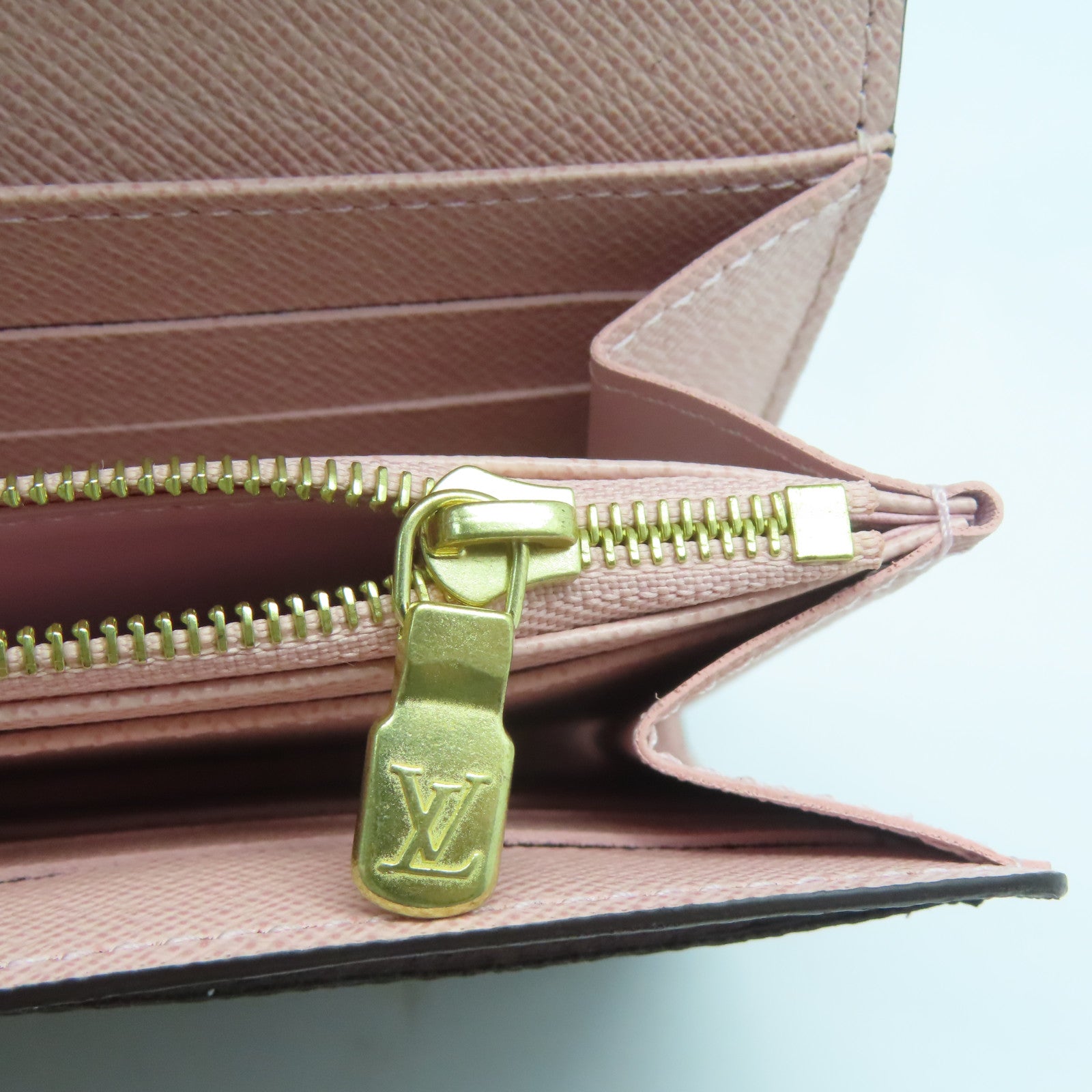 LOUIS VUITTON Monogram Sarah Wallet金扣長錢包啡色