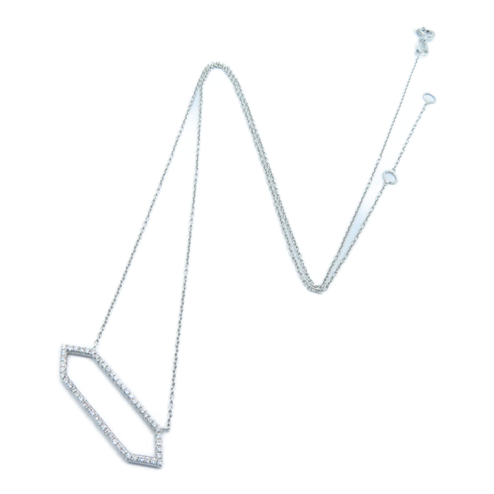 JEWELRY 【激減優惠】18K白金Diamond Necklace 0.15ct鑽石項鍊