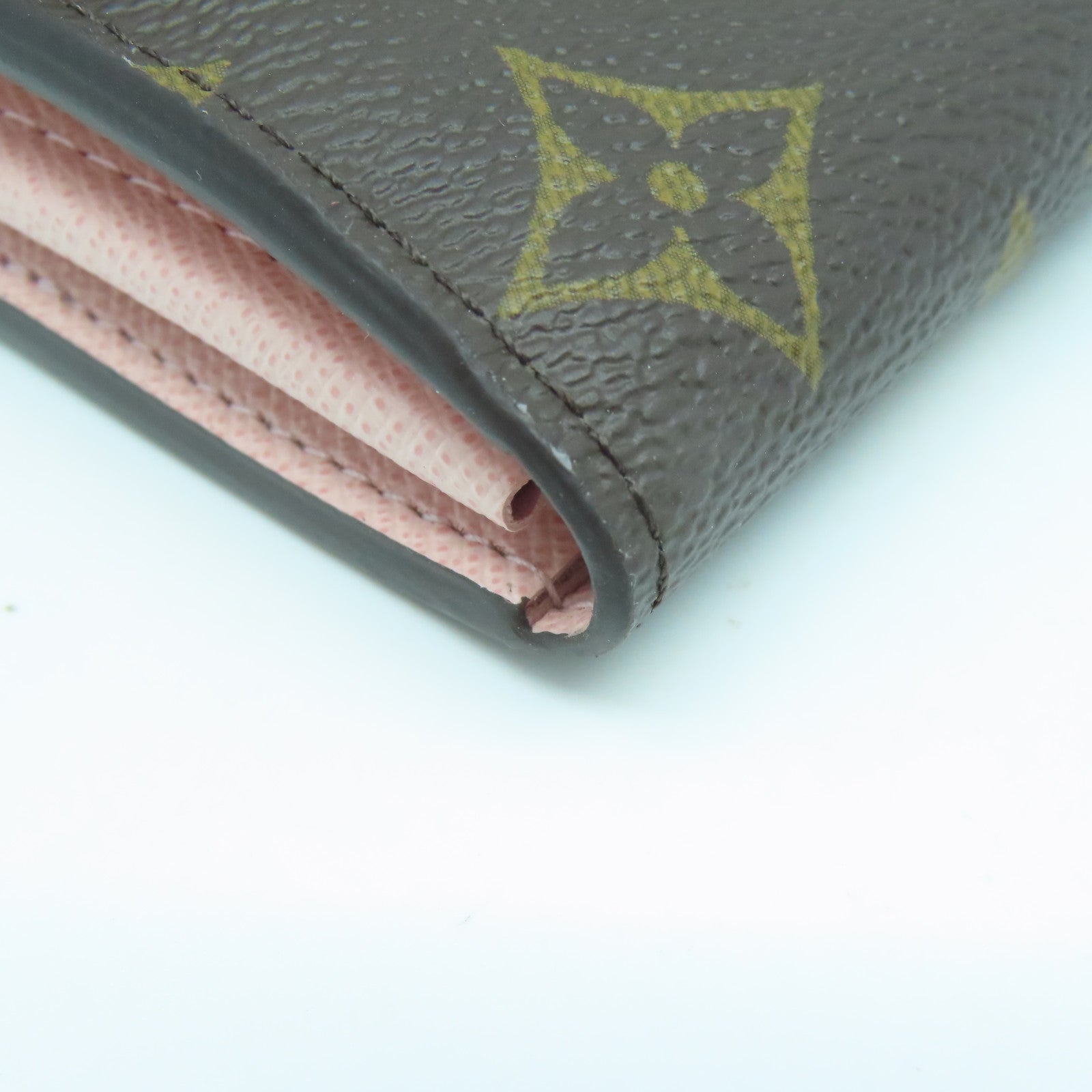 LOUIS VUITTON Monogram Sarah Wallet金扣長錢包啡色