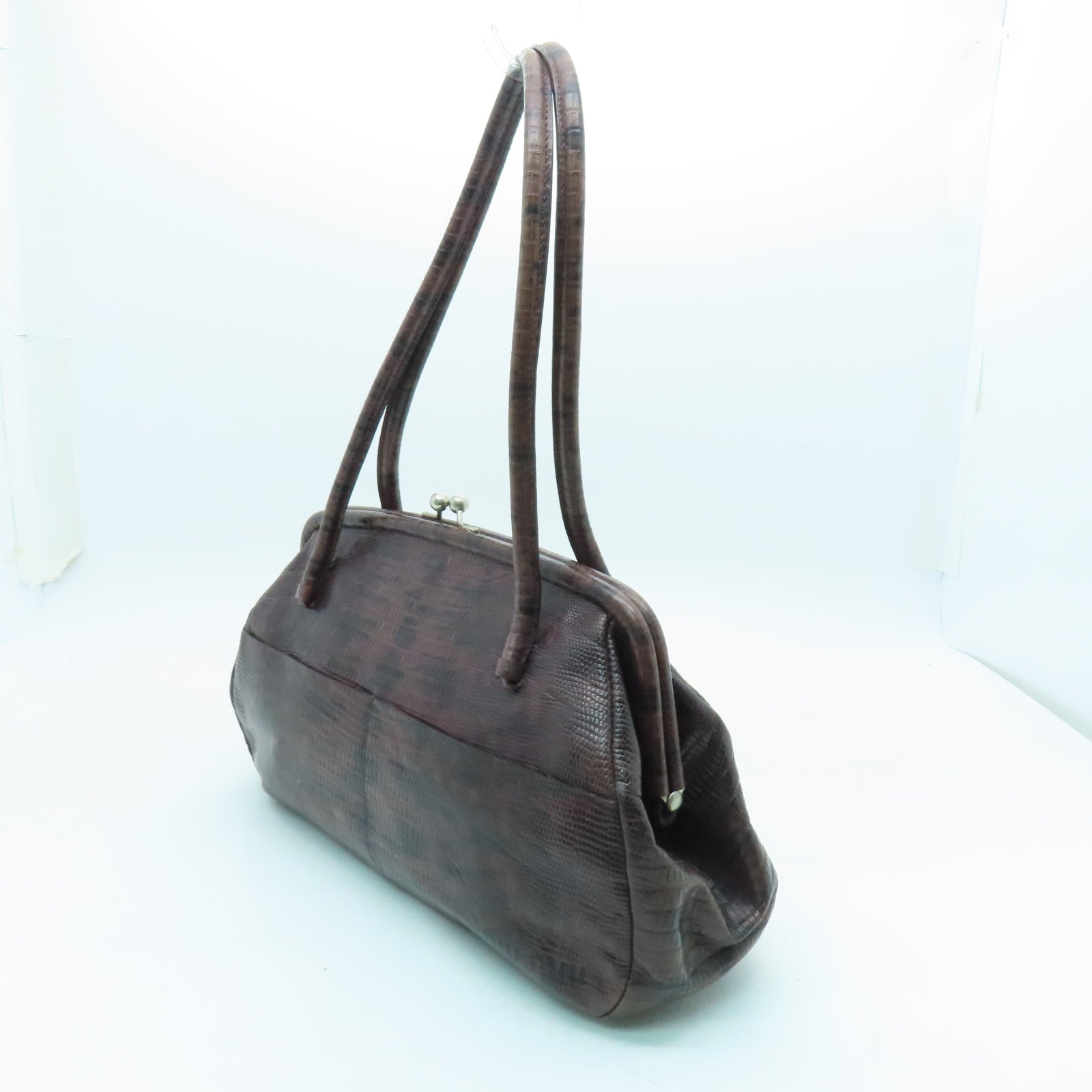 Miu Miu cowhide leather Shoulder Bag silver buckle shoulder bag brown