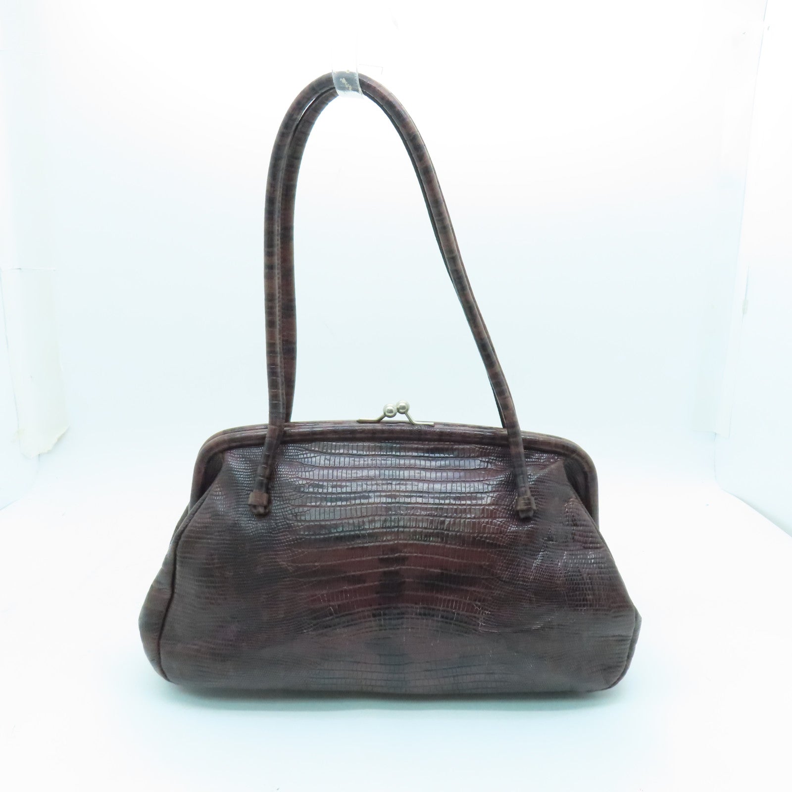 Miu Miu cowhide leather Shoulder Bag silver buckle shoulder bag brown