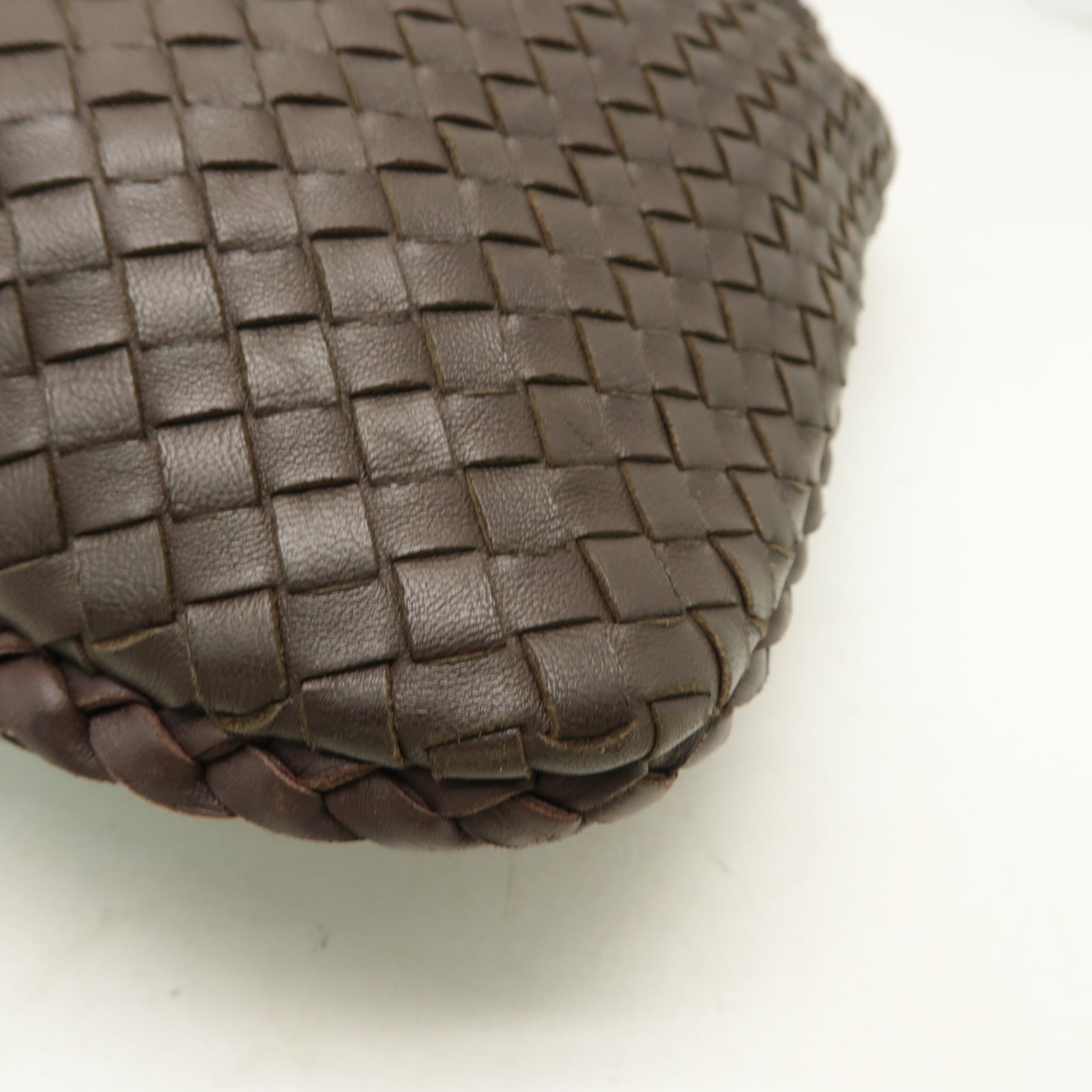 BOTTEGA VENETA 織紋皮革Shoulder Bag肩背袋啡色
