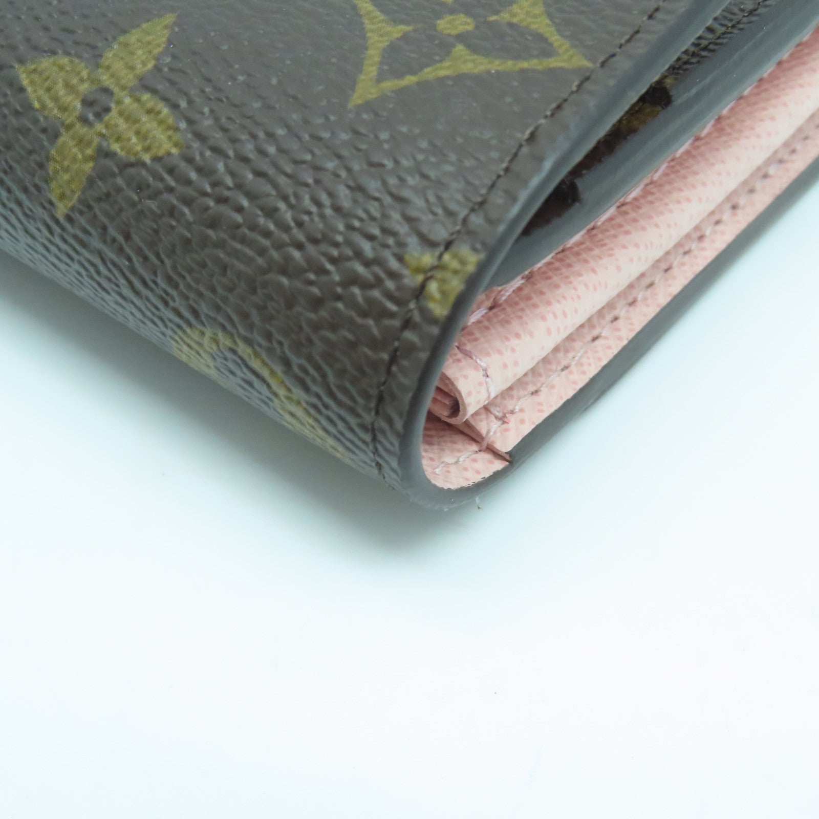 LOUIS VUITTON Monogram Sarah Wallet金扣長錢包啡色