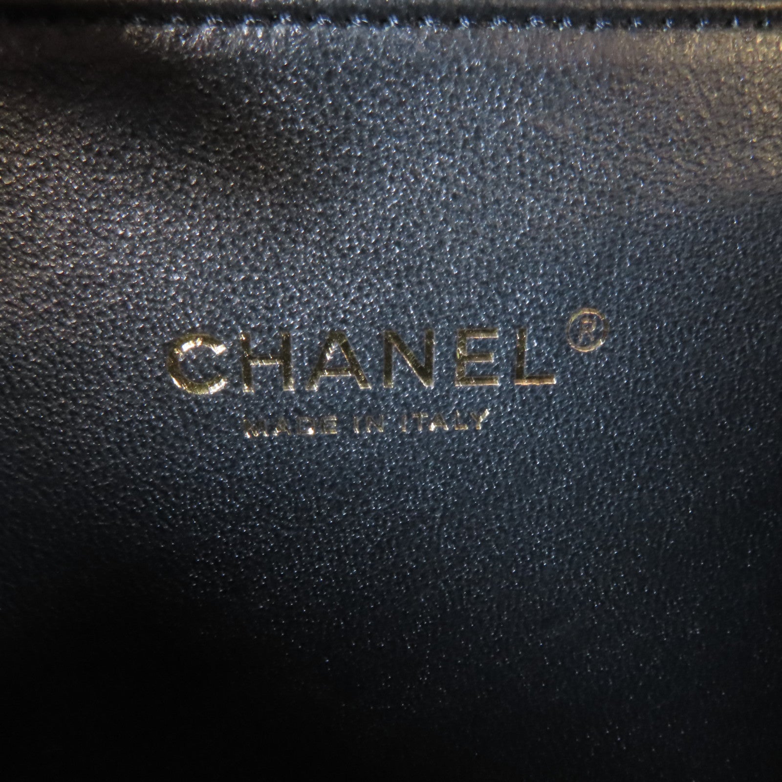 CHANEL 菱格Caviar皮革Filigree Vanity Case金扣手挽肩背兩用袋黑色