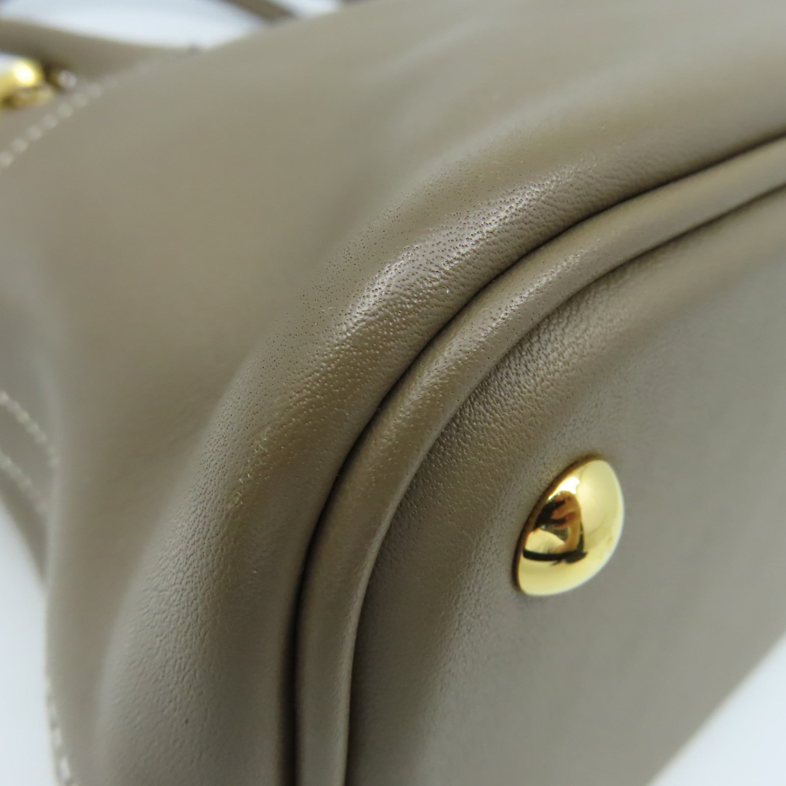 HERMES Swift皮革Bolide 27 2Way Hand Bag金扣手挽肩背兩用袋Etoupe大象灰色