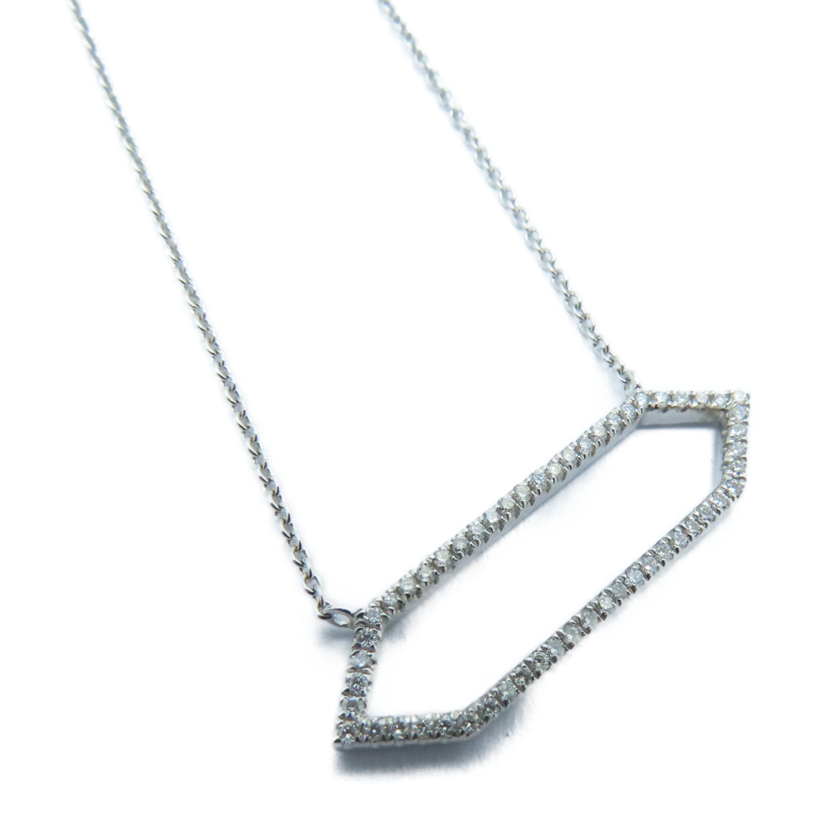 JEWELRY 【激減優惠】18K白金Diamond Necklace 0.15ct鑽石項鍊