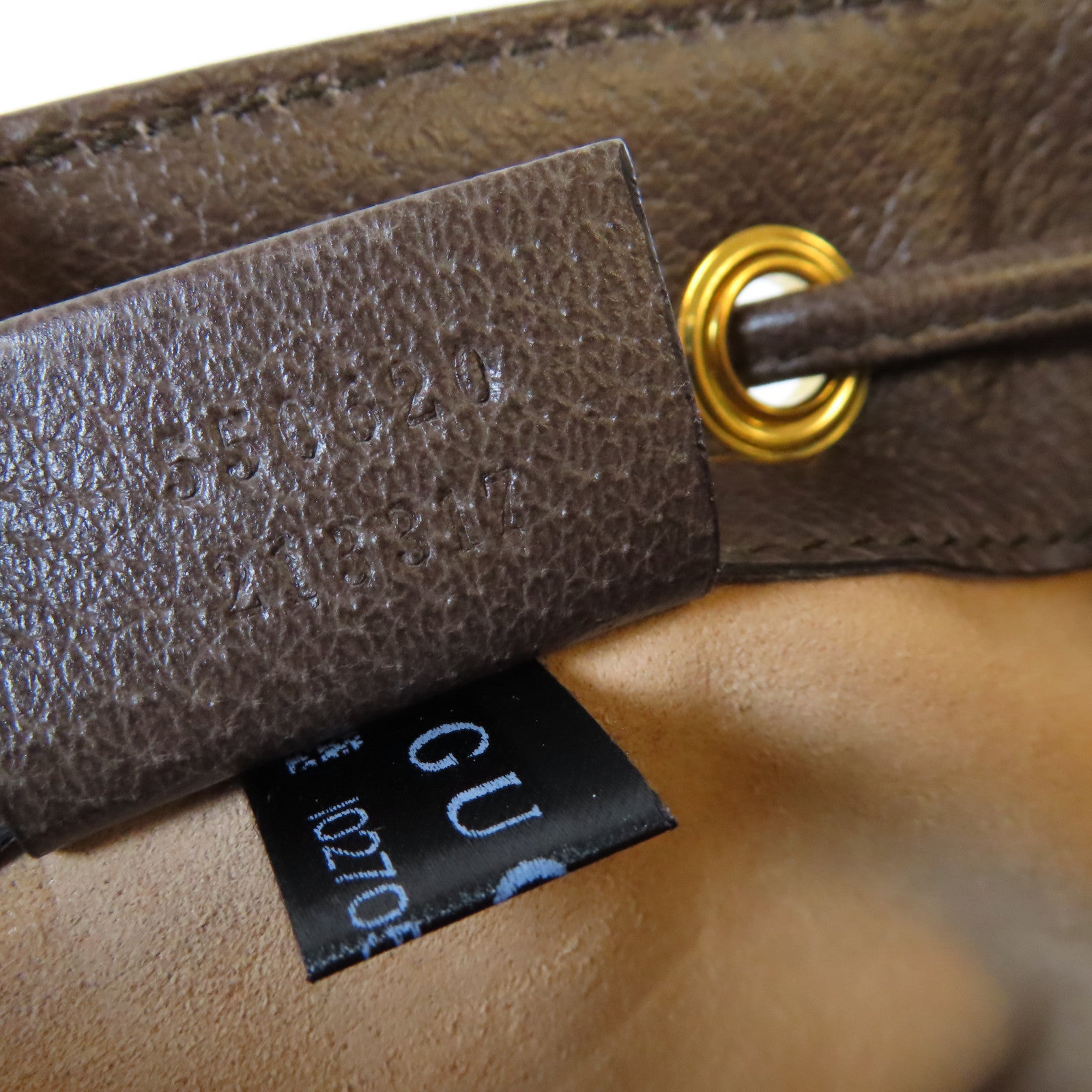 GUCCI 塗層帆布Ophidia GG Mini Bucket金扣肩背袋啡色