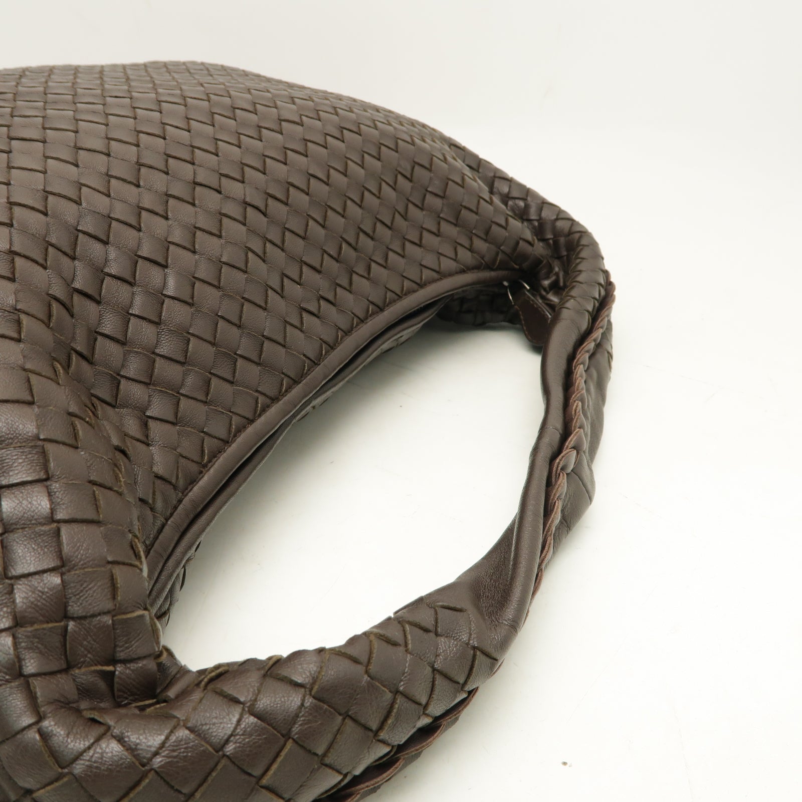 BOTTEGA VENETA 織紋皮革Shoulder Bag肩背袋啡色
