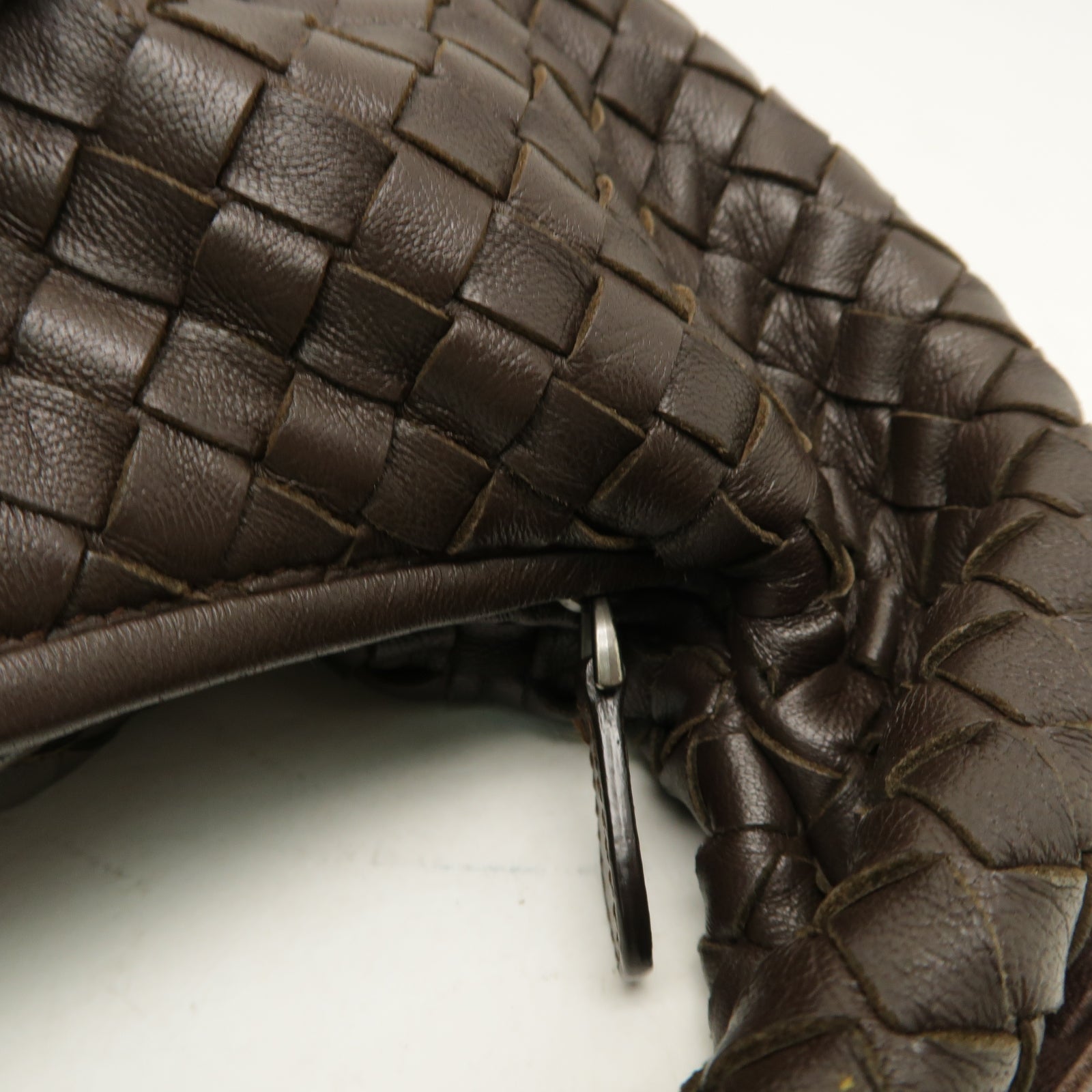 BOTTEGA VENETA 織紋皮革Shoulder Bag肩背袋啡色
