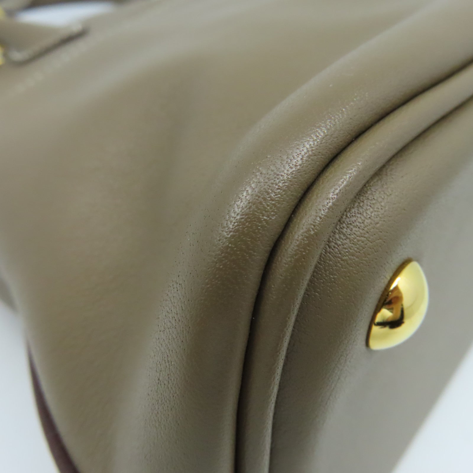 HERMES Swift皮革Bolide 27 2Way Hand Bag金扣手挽肩背兩用袋Etoupe大象灰色