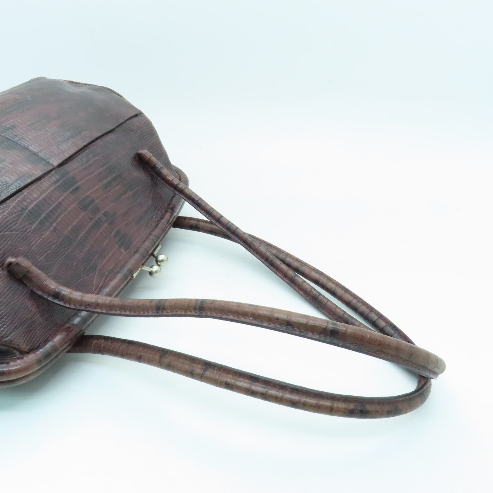Miu Miu cowhide leather Shoulder Bag silver buckle shoulder bag brown
