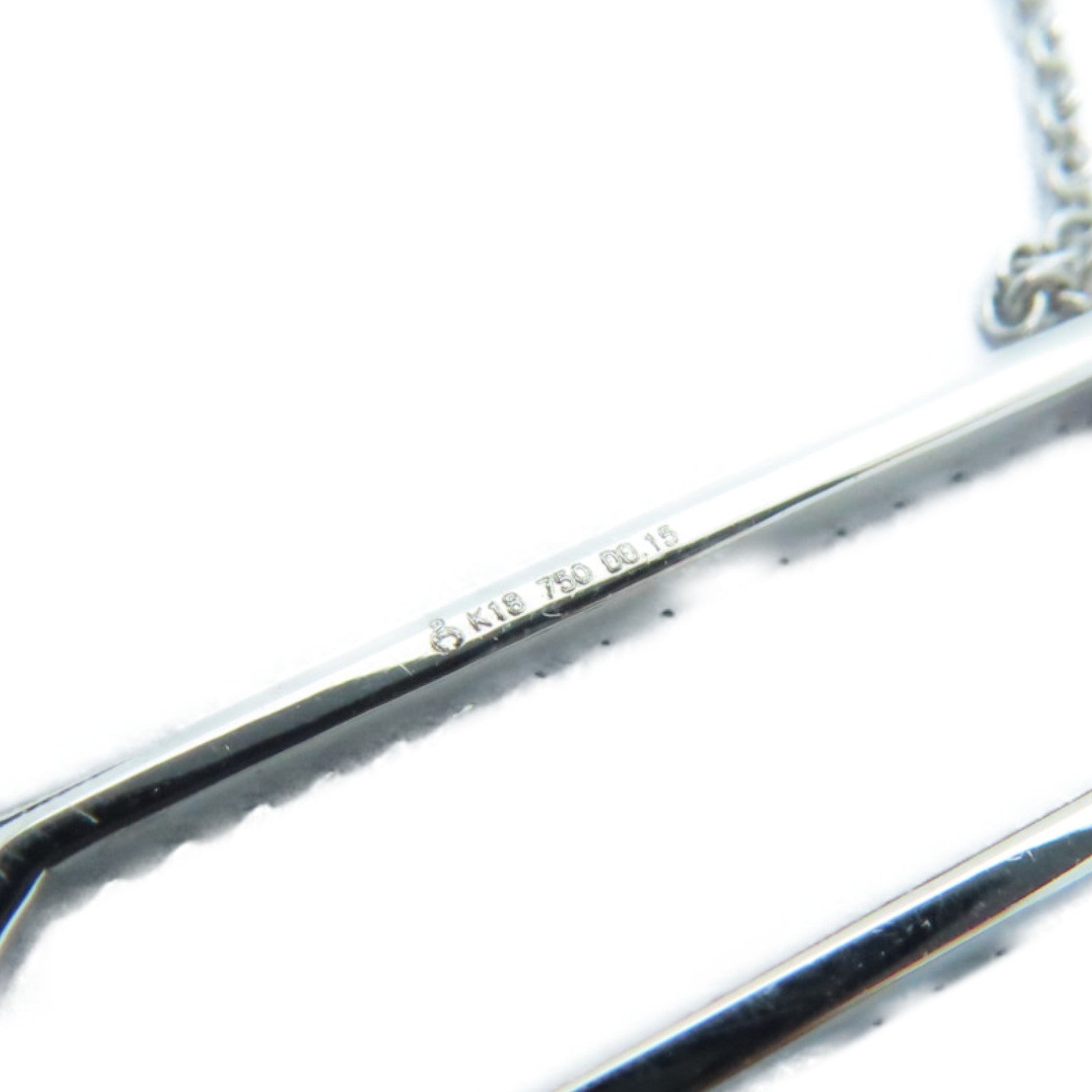 JEWELRY 【激減優惠】18K白金Diamond Necklace 0.15ct鑽石項鍊